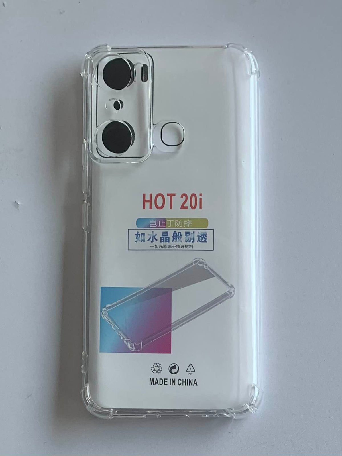 INFINIX Crystal Clear Transparent Shockproof Mobile Back Cover