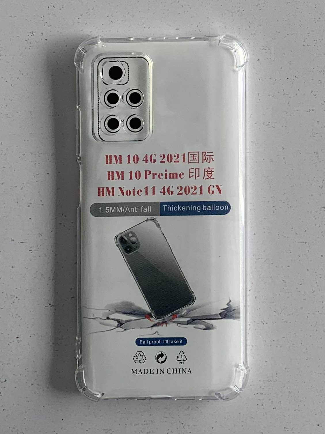 REDMI / XIAOMI Crystal Clear Transparent Shockproof Mobile Back Cover