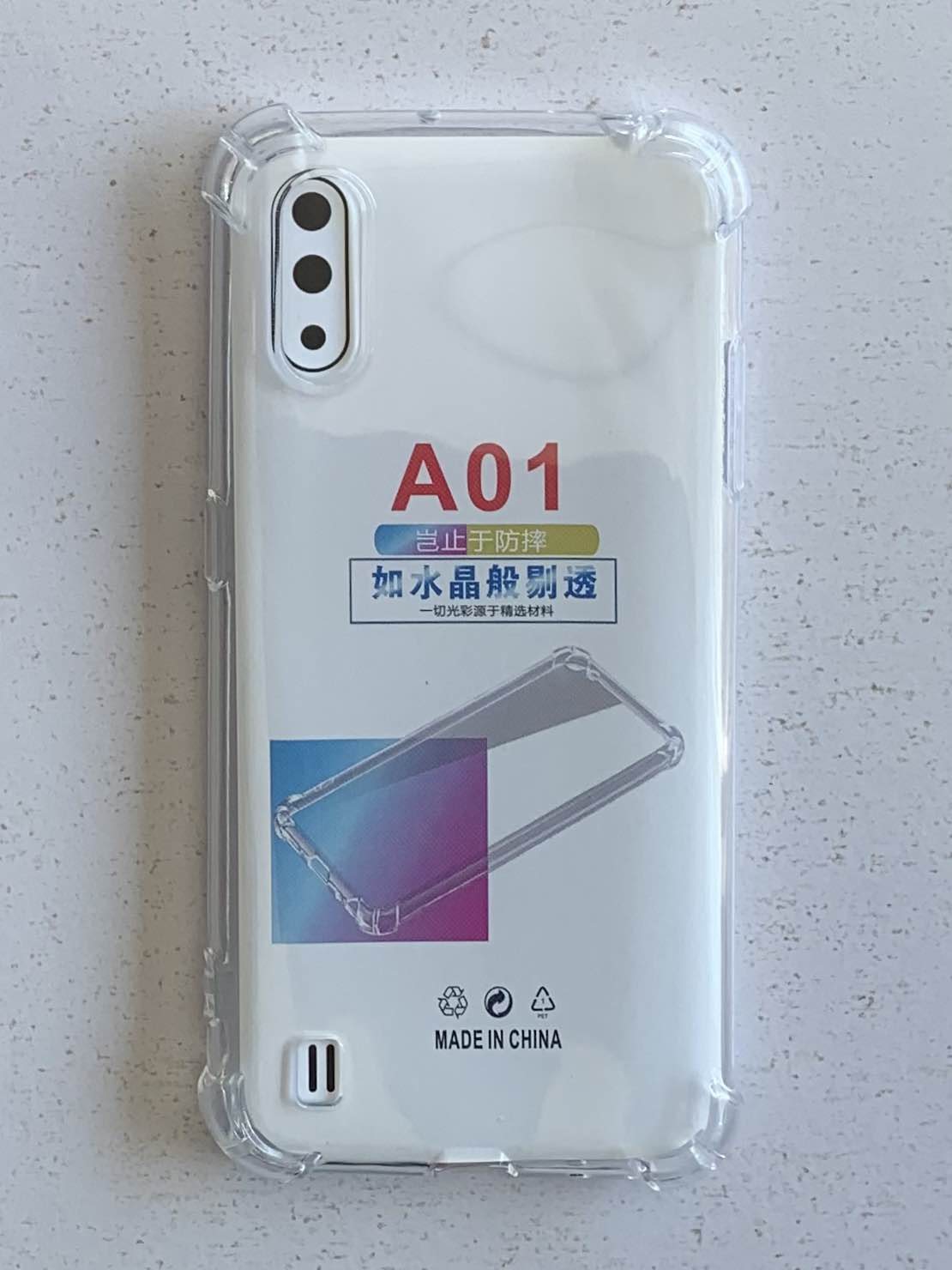 SAMSUNG Crystal Clear Transparent Shockproof Mobile Back Cover