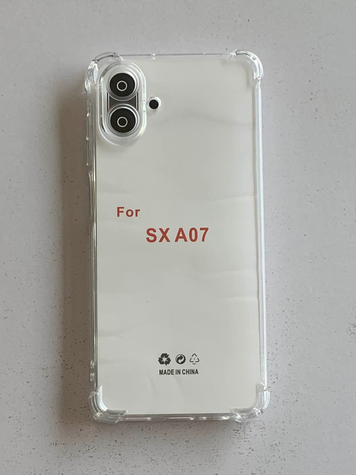SAMSUNG Crystal Clear Transparent Shockproof Mobile Back Cover