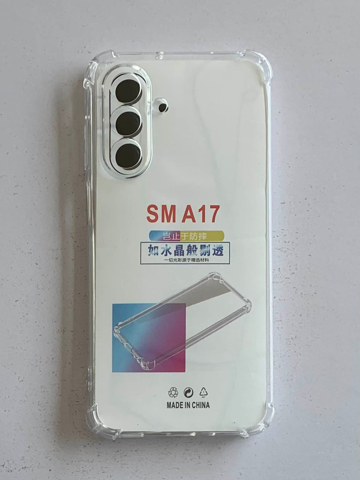 SAMSUNG Crystal Clear Transparent Shockproof Mobile Back Cover