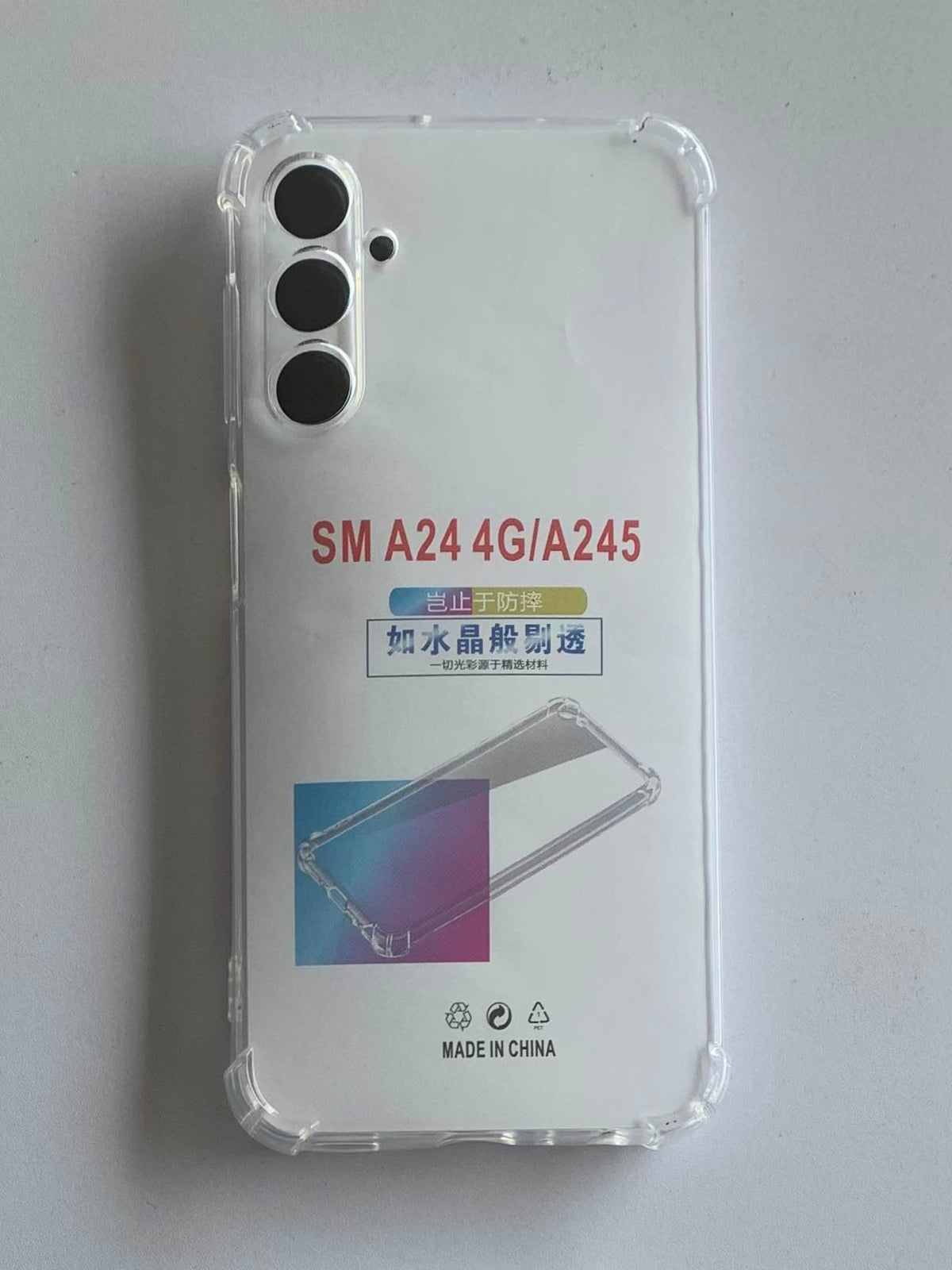 SAMSUNG Crystal Clear Transparent Shockproof Mobile Back Cover
