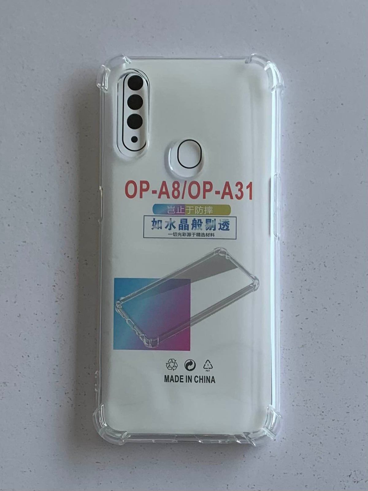 OPPO Crystal Clear Transparent Shockproof Imported TPU Mobile Back Cover