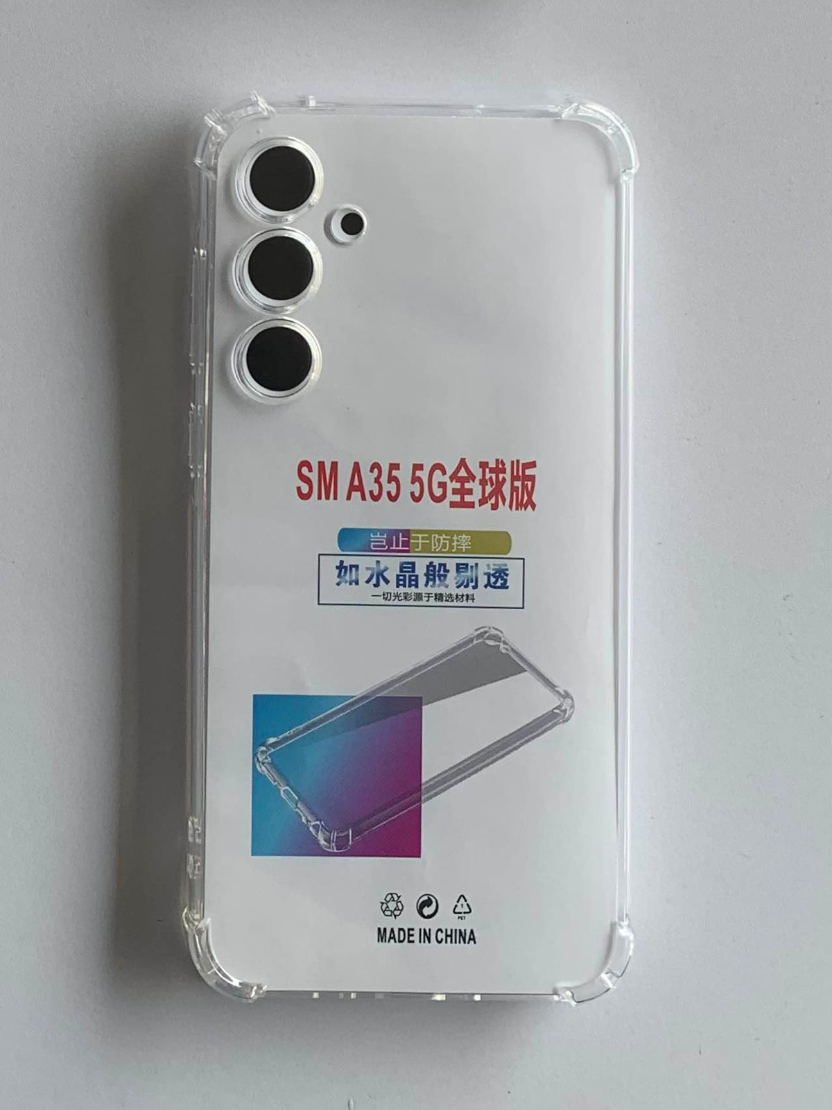 SAMSUNG Crystal Clear Transparent Shockproof Mobile Back Cover