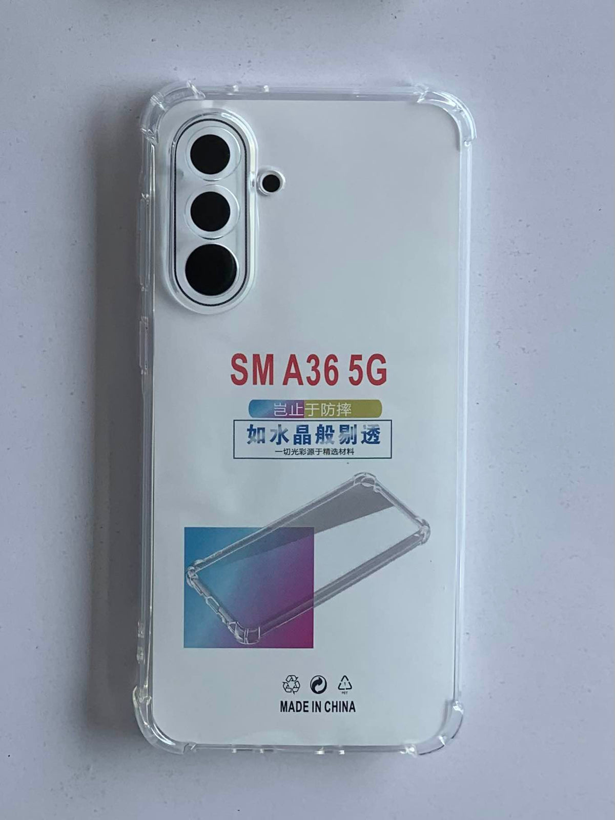 SAMSUNG Crystal Clear Transparent Shockproof Mobile Back Cover