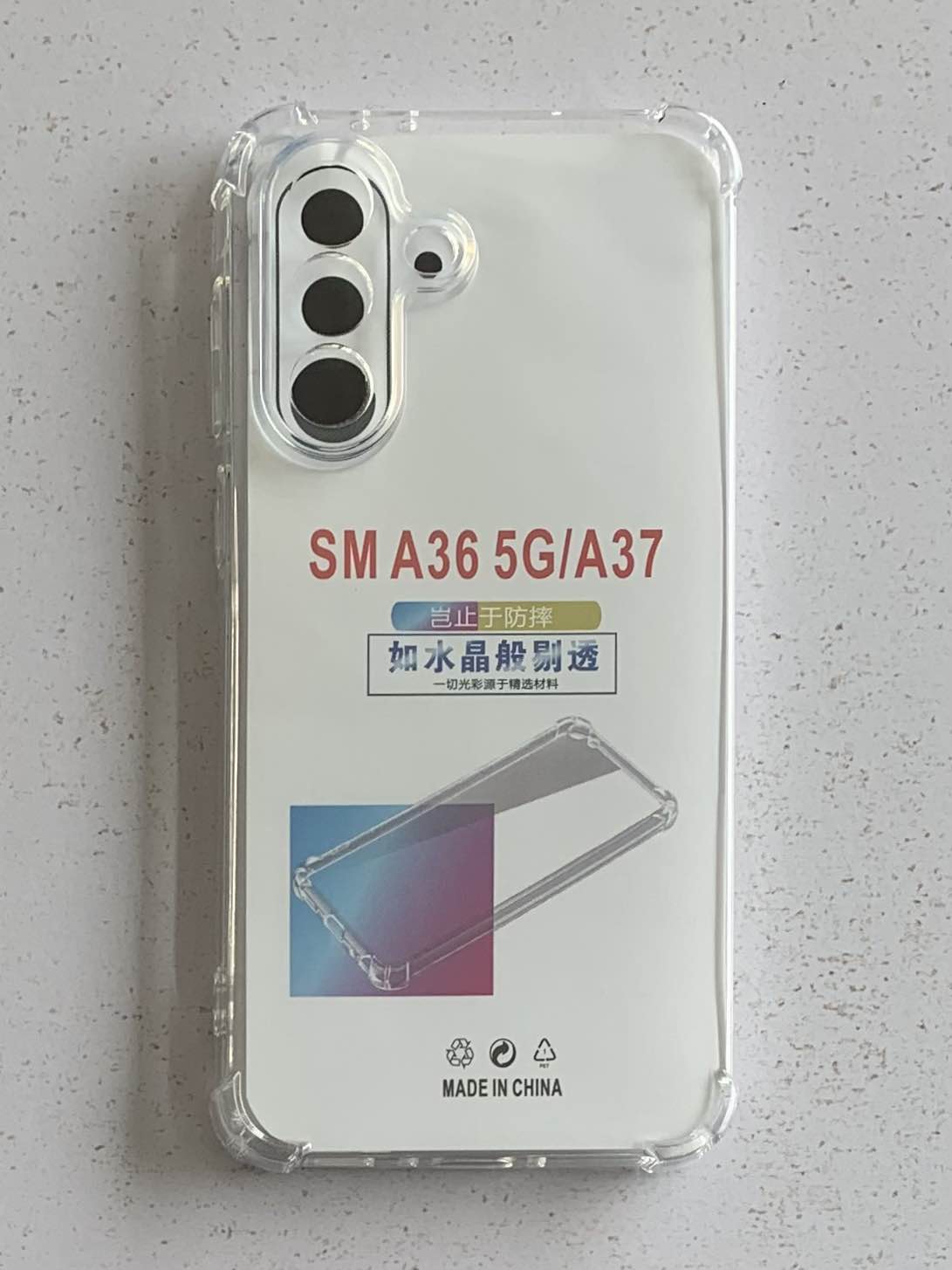 SAMSUNG Crystal Clear Transparent Shockproof Mobile Back Cover