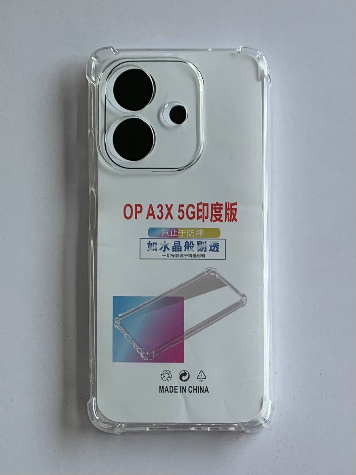 OPPO Crystal Clear Transparent Shockproof Imported TPU Mobile Back Cover