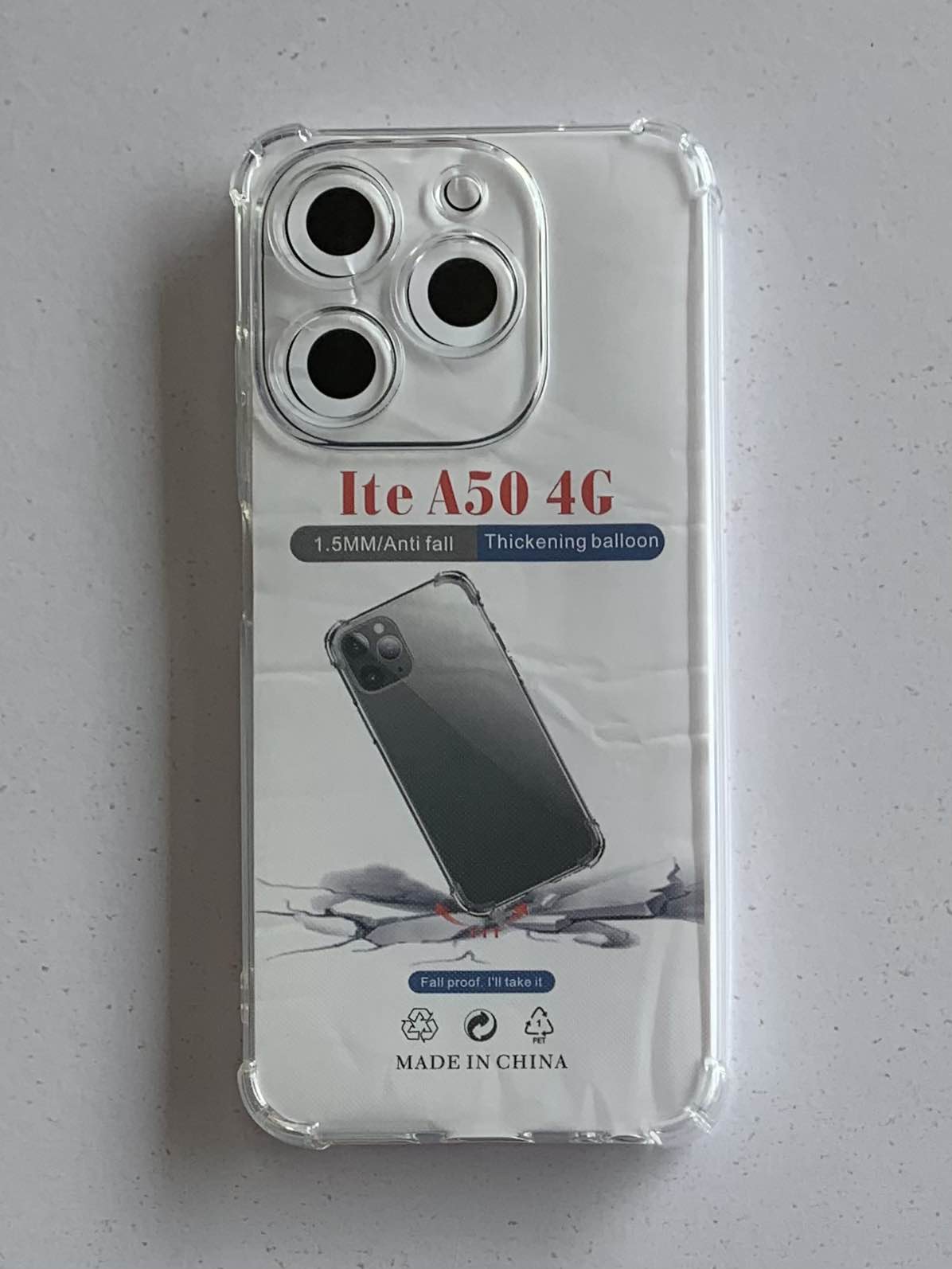 ITEL Crystal Clear Transparent Shockproof Mobile Back Cover