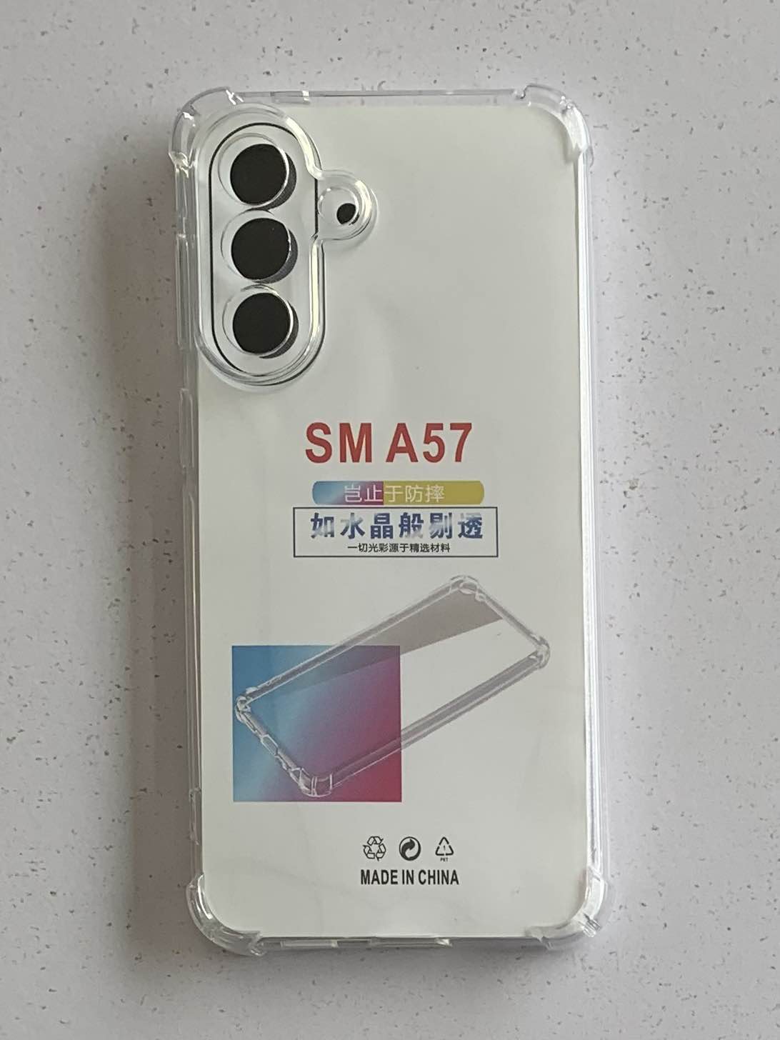 SAMSUNG Crystal Clear Transparent Shockproof Mobile Back Cover
