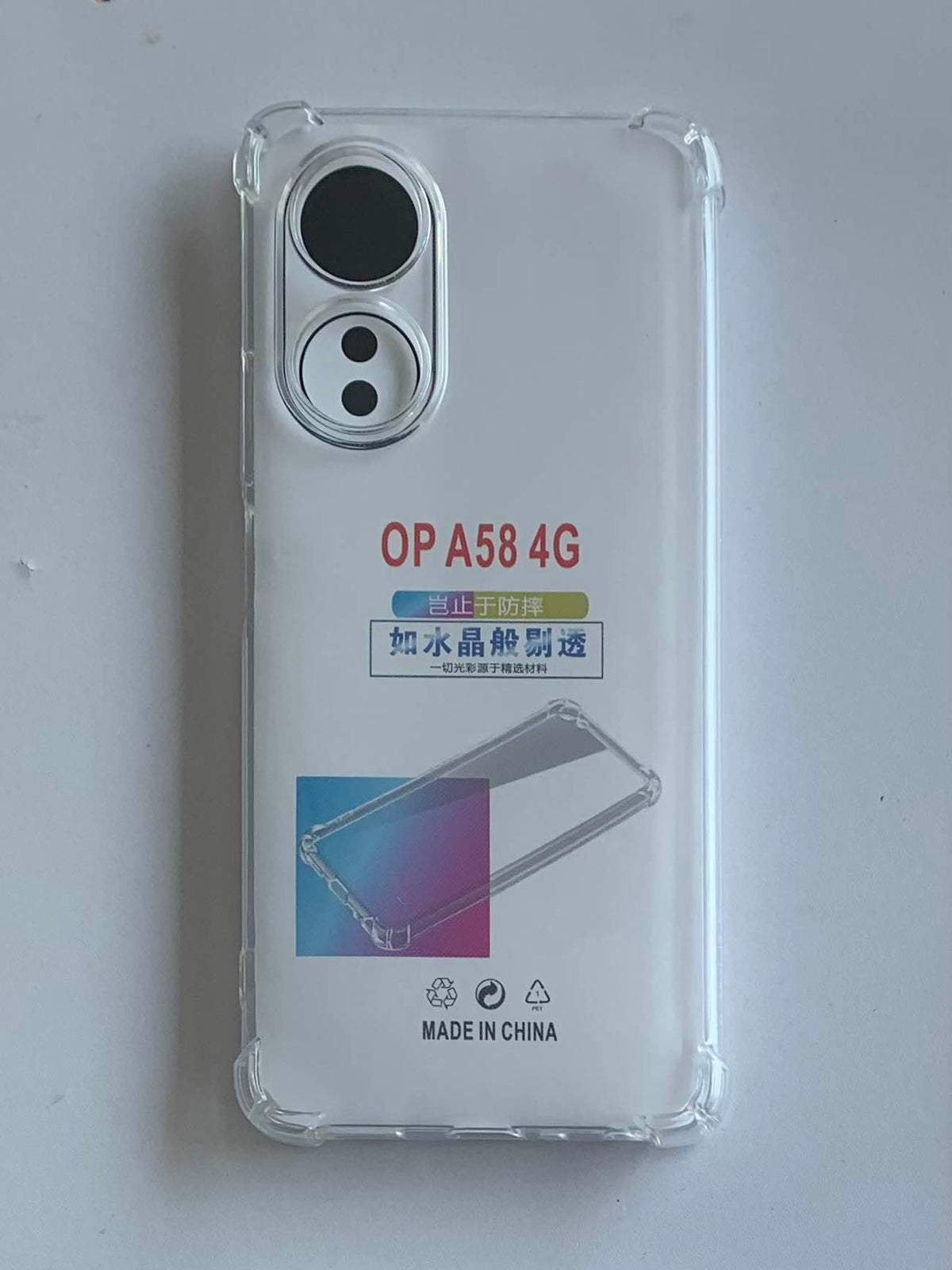OPPO Crystal Clear Transparent Shockproof Imported TPU Mobile Back Cover