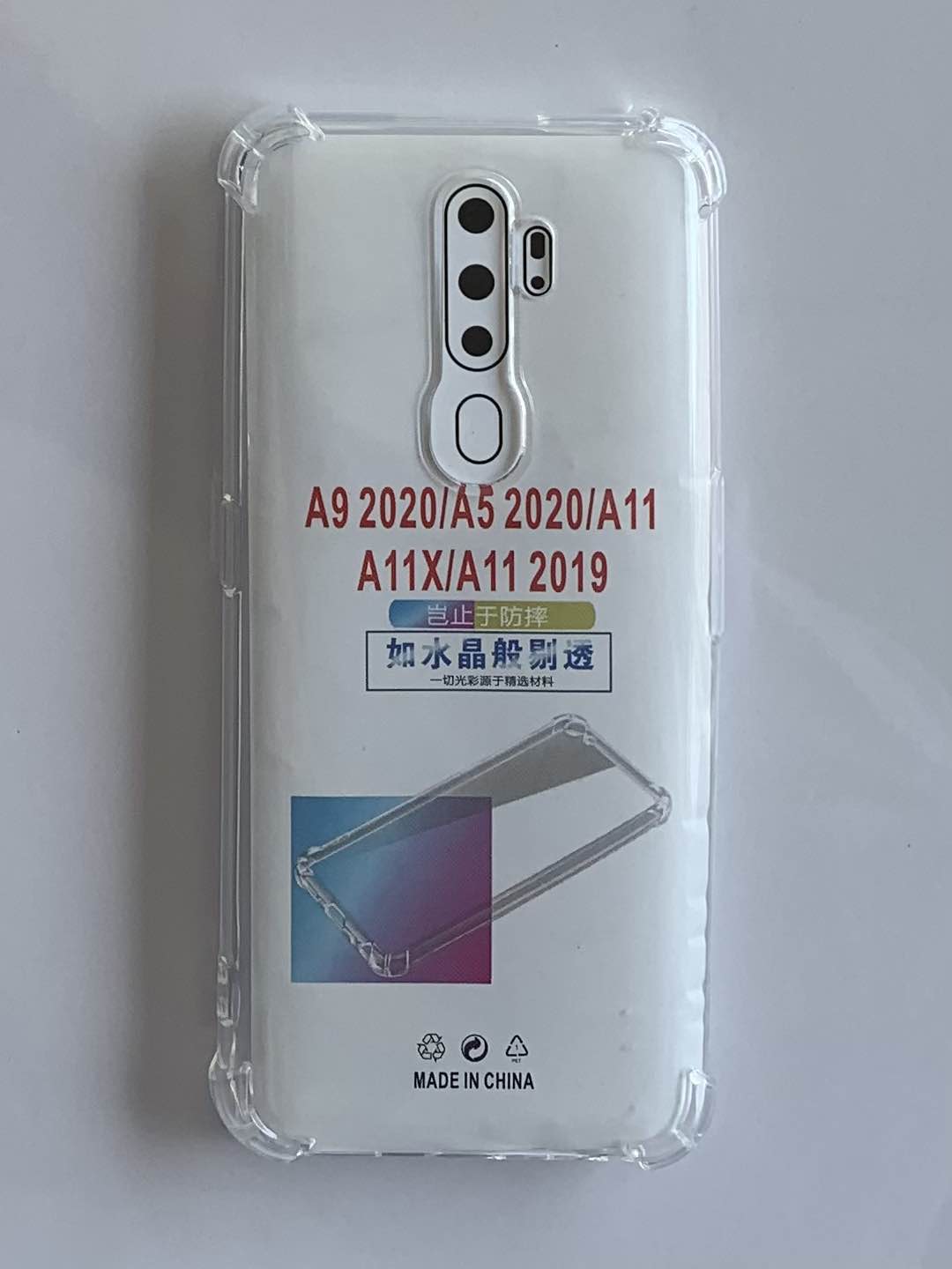 OPPO Crystal Clear Transparent Shockproof Imported TPU Mobile Back Cover