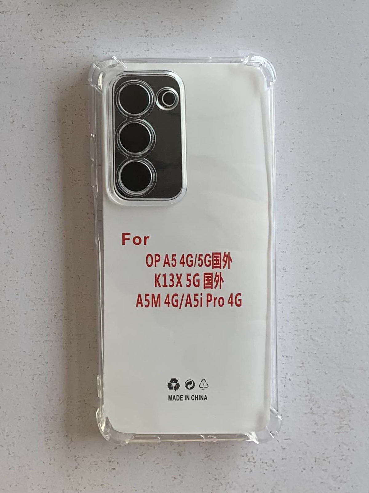 OPPO Crystal Clear Transparent Shockproof Imported TPU Mobile Back Cover