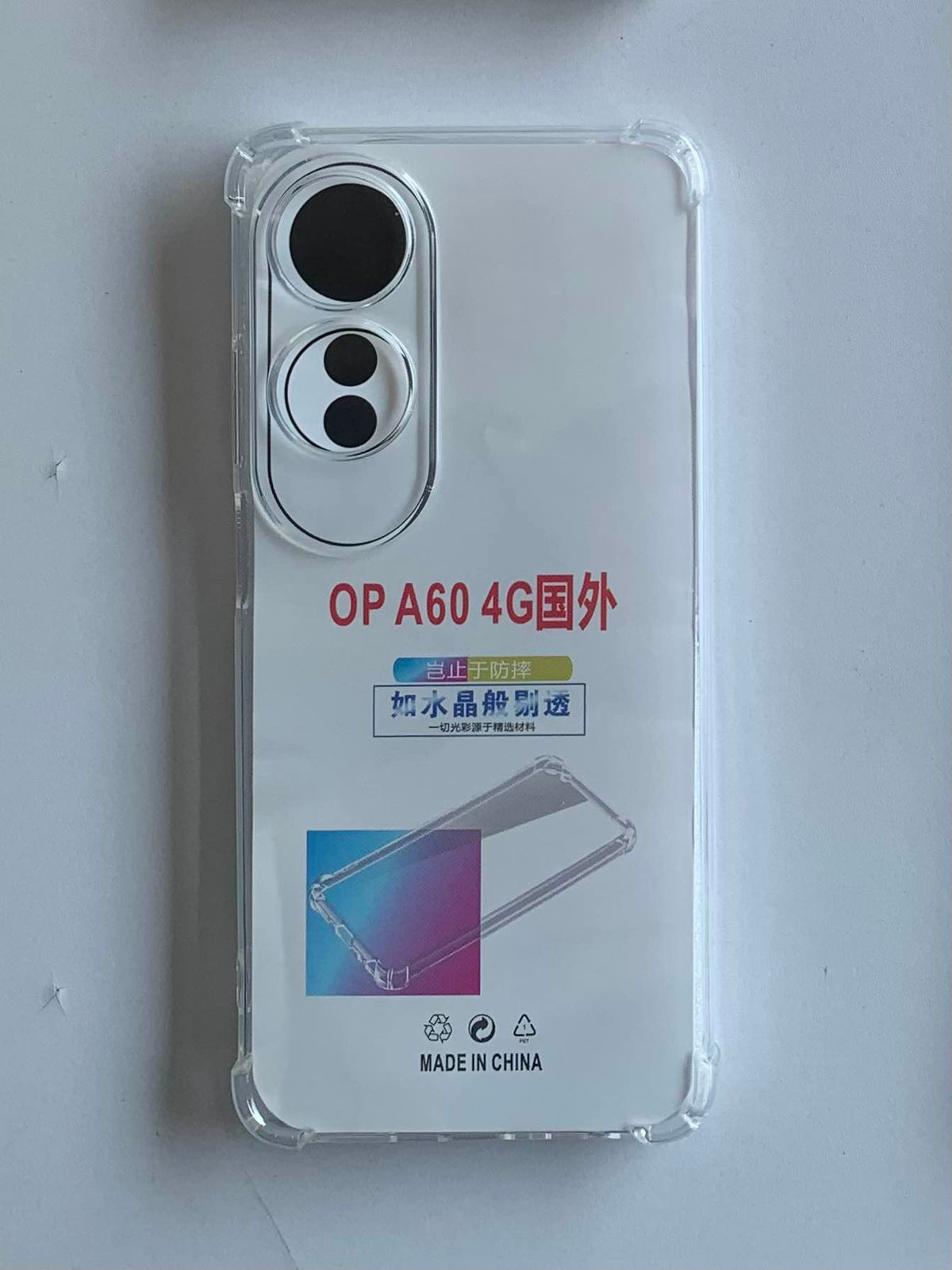 OPPO Crystal Clear Transparent Shockproof Imported TPU Mobile Back Cover