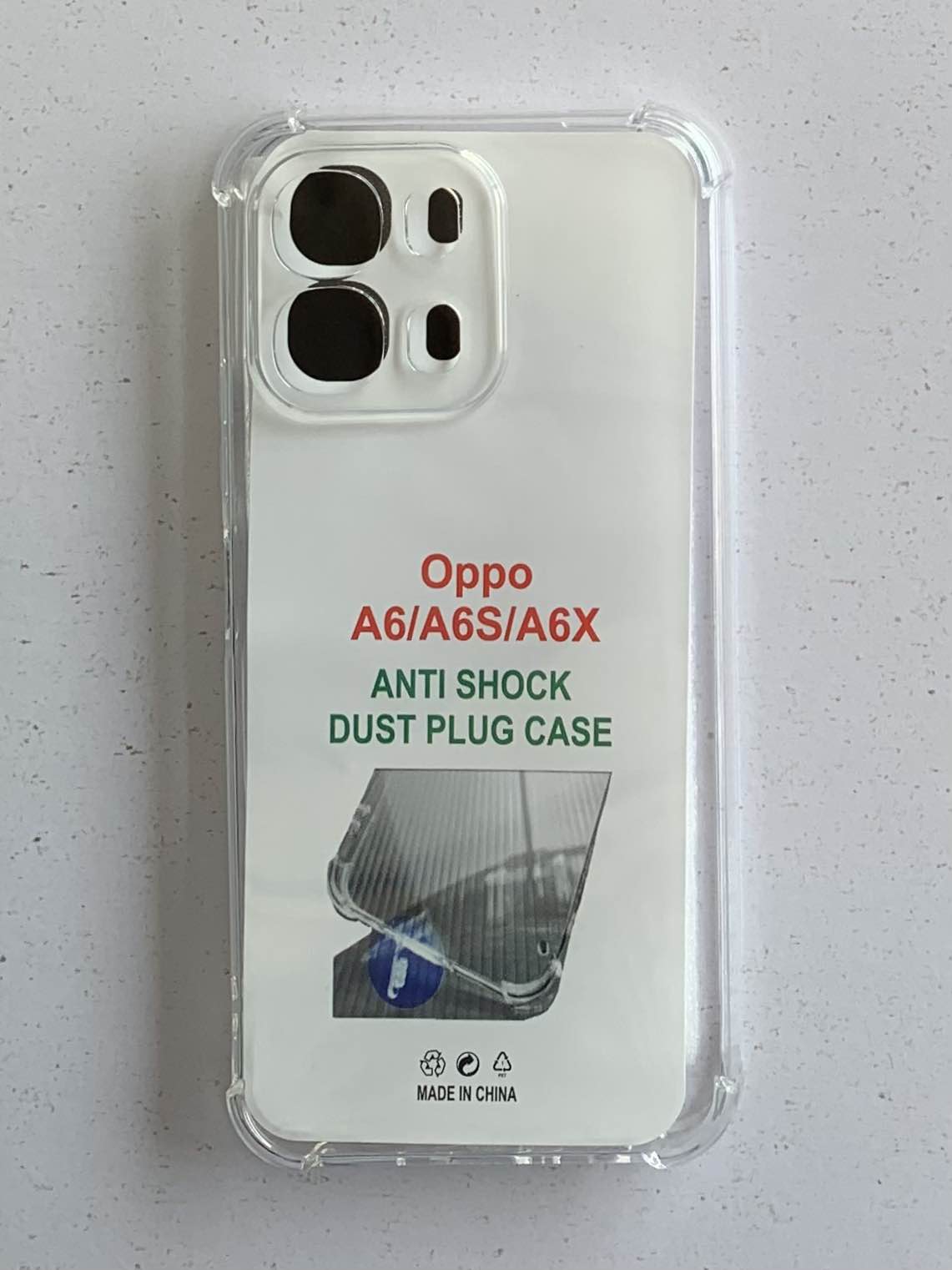 OPPO Crystal Clear Transparent Shockproof Imported TPU Mobile Back Cover