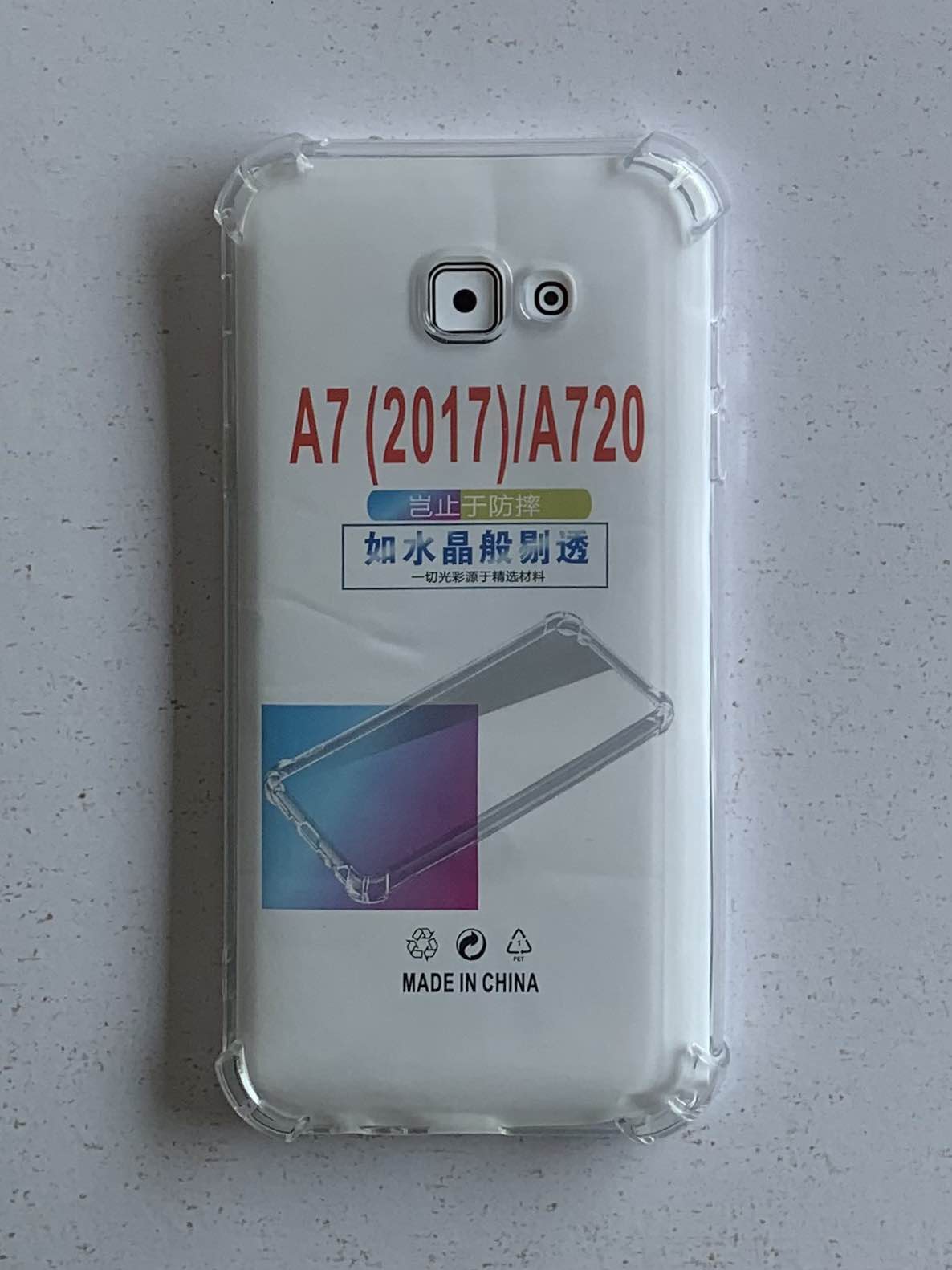 SAMSUNG Crystal Clear Transparent Shockproof Mobile Back Cover