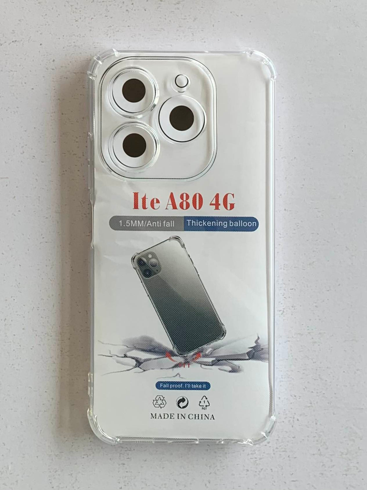 ITEL Crystal Clear Transparent Shockproof Mobile Back Cover