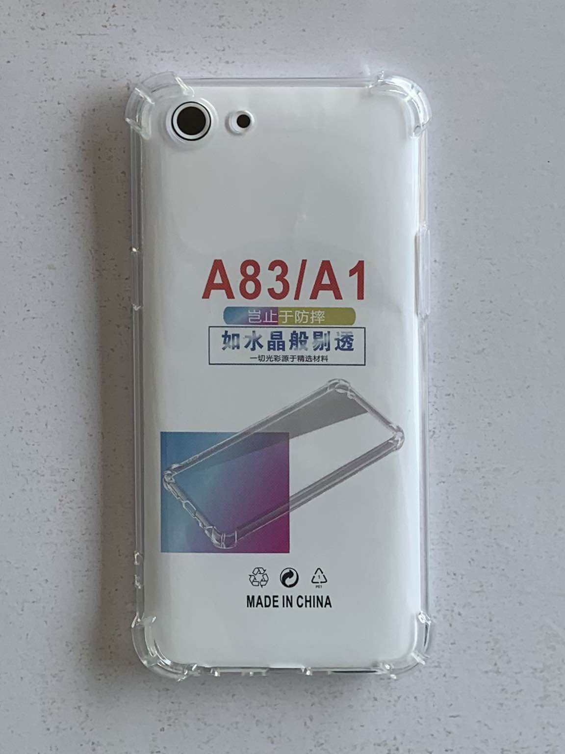 OPPO Crystal Clear Transparent Shockproof Imported TPU Mobile Back Cover