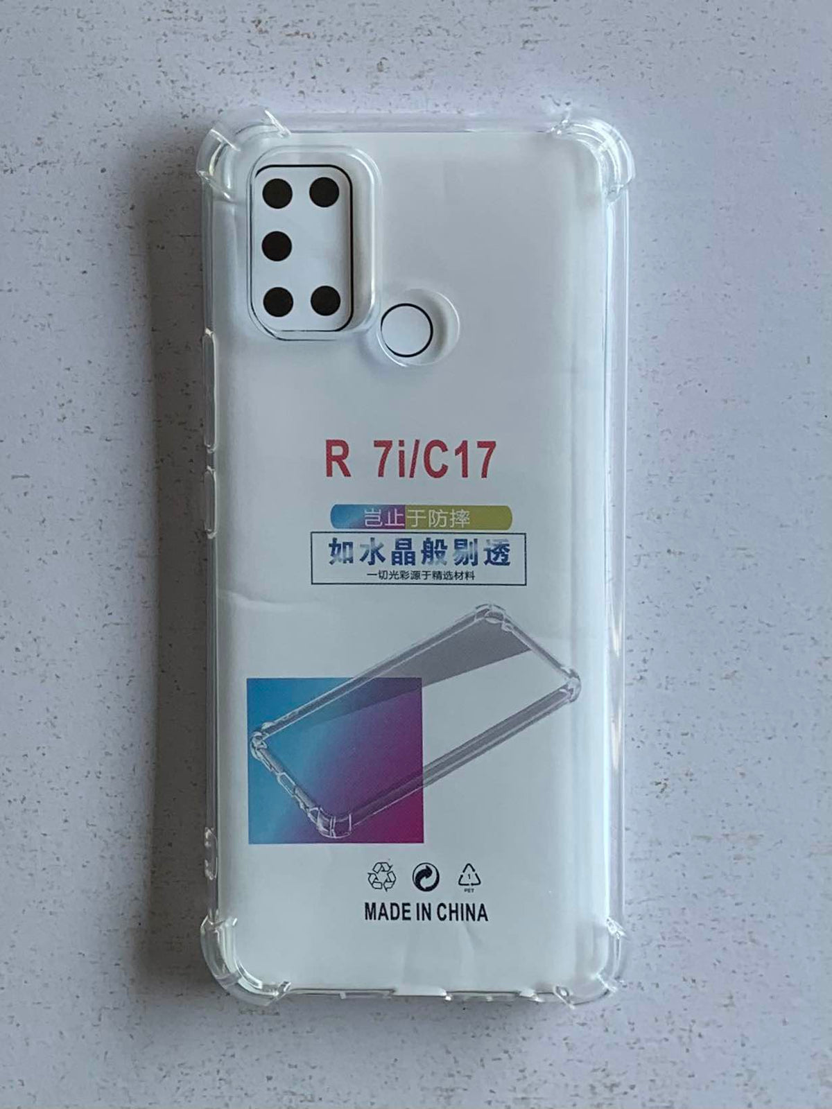 REALME Crystal Clear Transparent Shockproof Mobile Back Cover