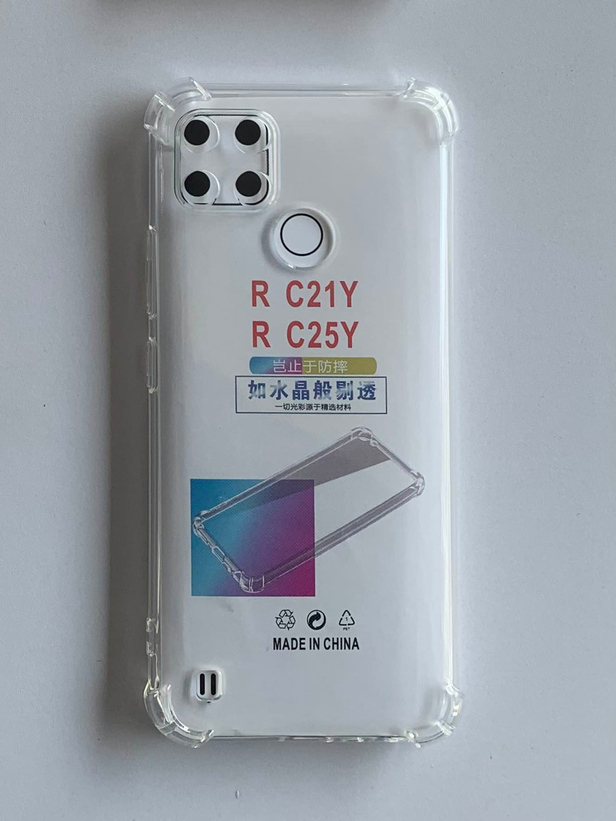 REALME Crystal Clear Transparent Shockproof Mobile Back Cover