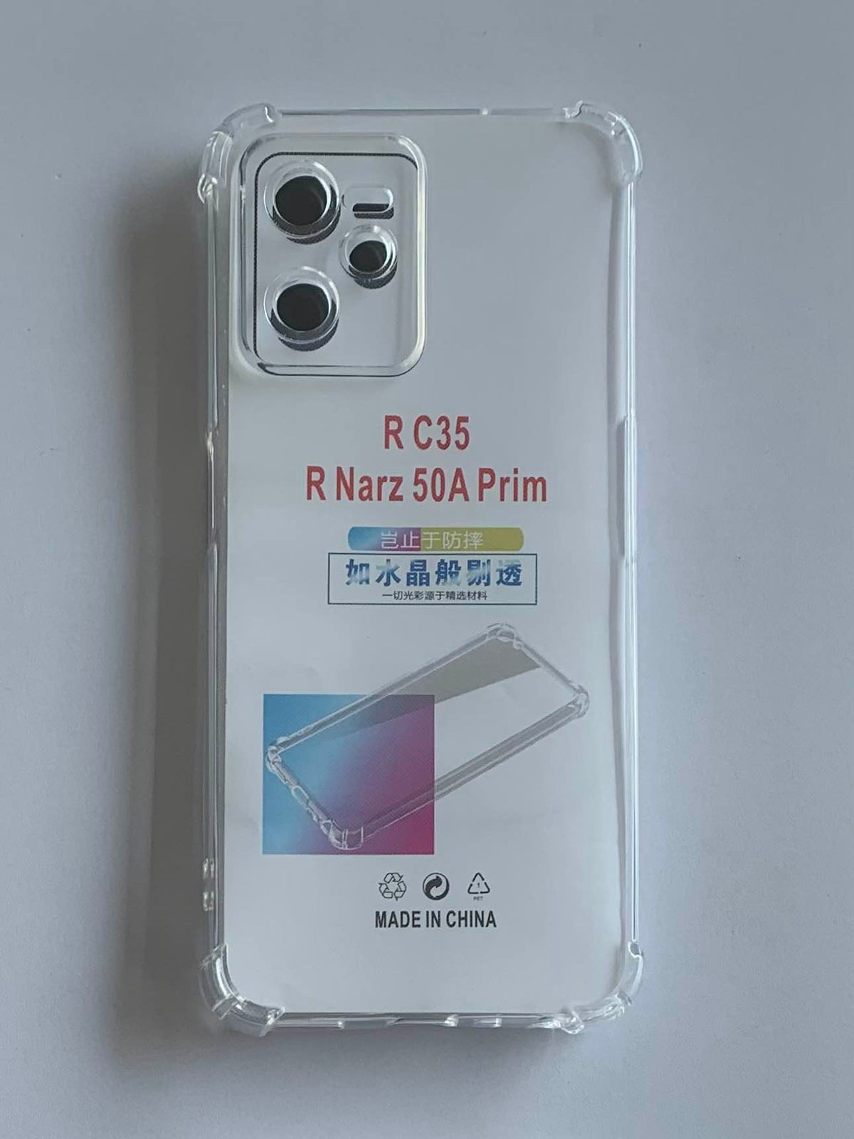 REALME Crystal Clear Transparent Shockproof Mobile Back Cover