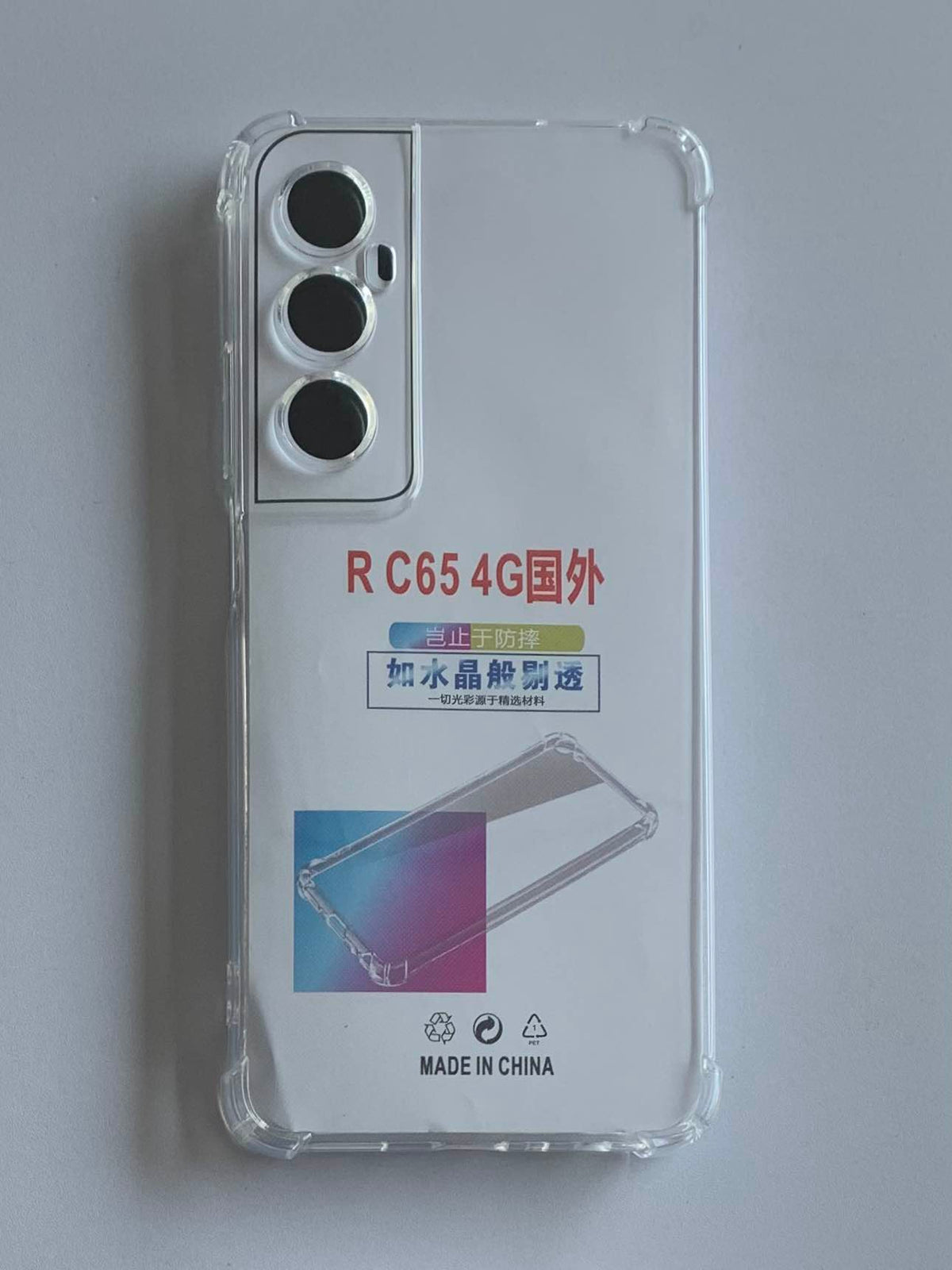 REALME Crystal Clear Transparent Shockproof Mobile Back Cover