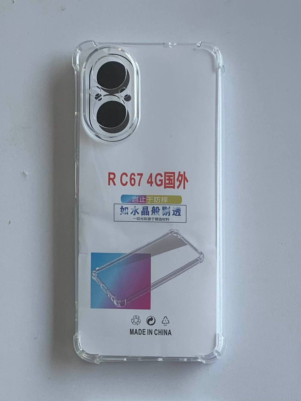 REALME Crystal Clear Transparent Shockproof Mobile Back Cover