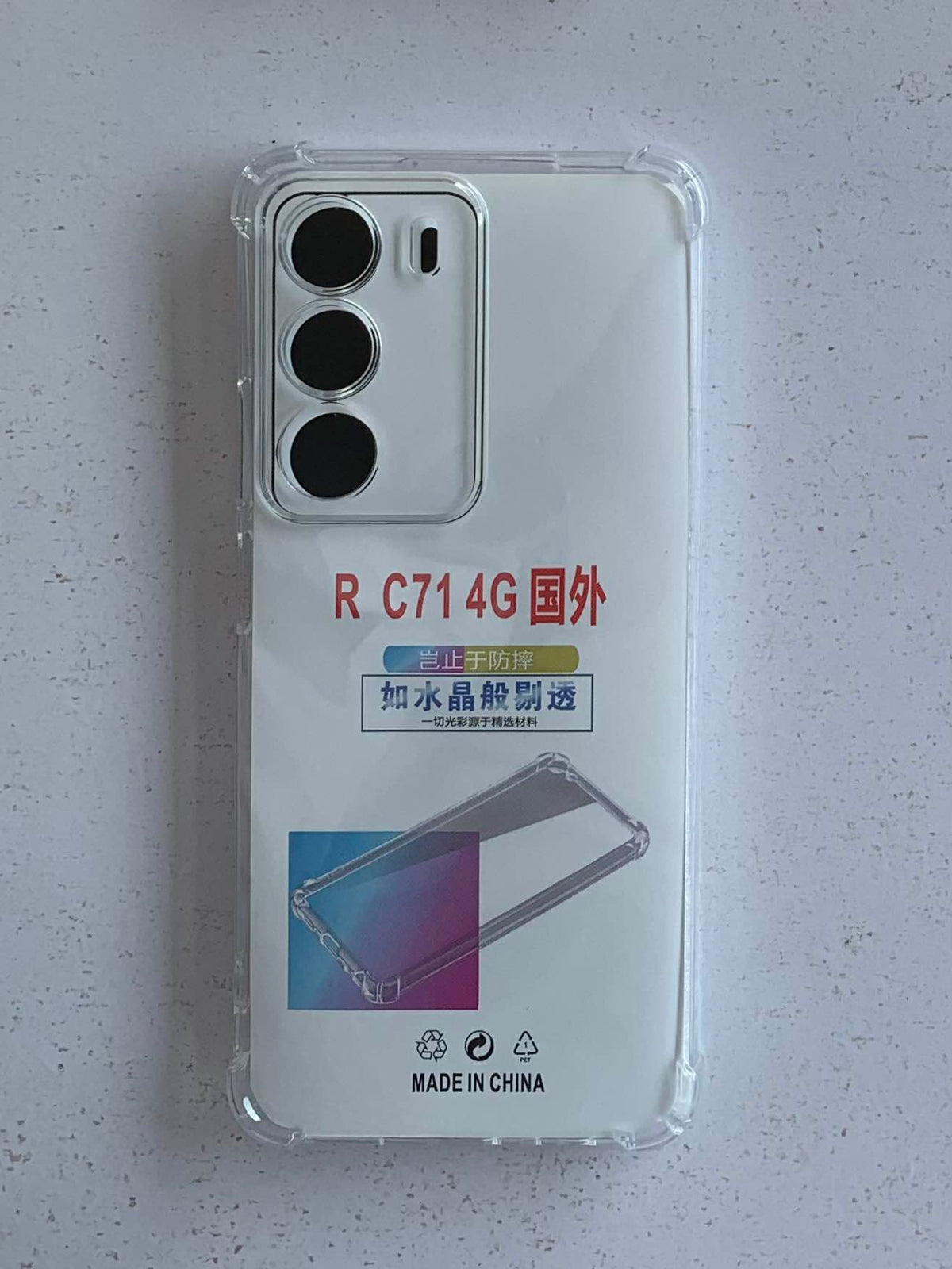 REALME Crystal Clear Transparent Shockproof Mobile Back Cover