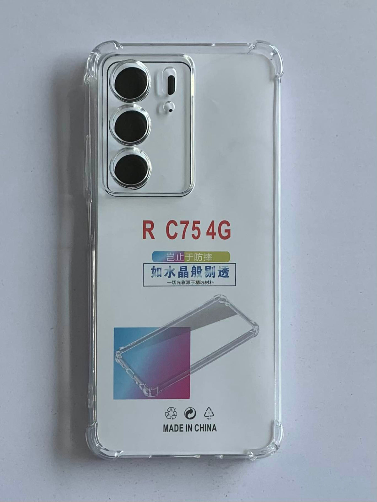 REALME Crystal Clear Transparent Shockproof Mobile Back Cover