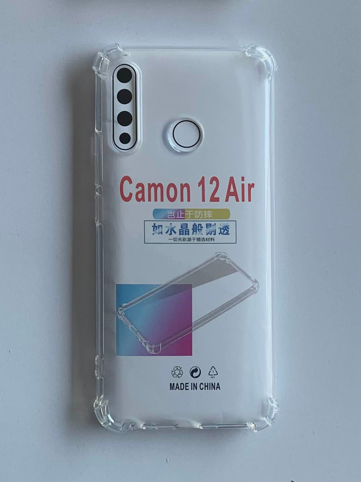 TECNO Crystal Clear Transparent Shockproof Mobile Back Cover