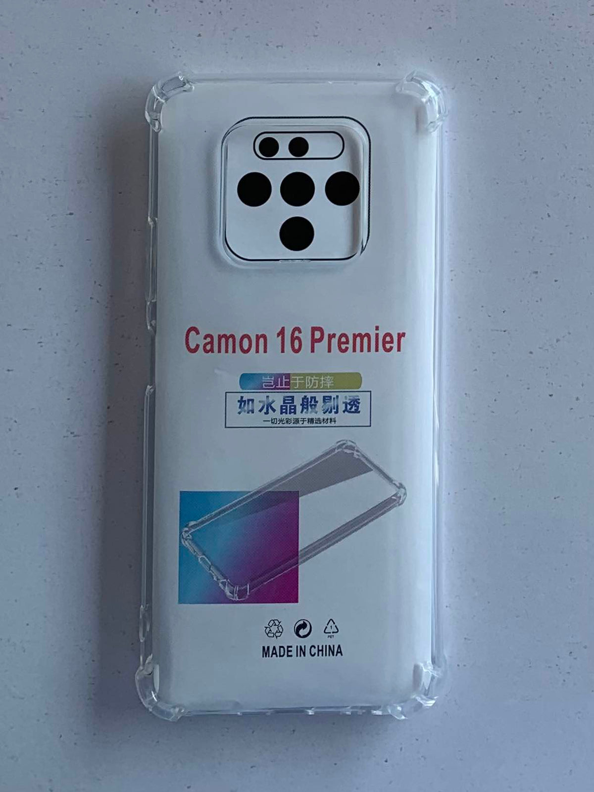 TECNO Crystal Clear Transparent Shockproof Mobile Back Cover
