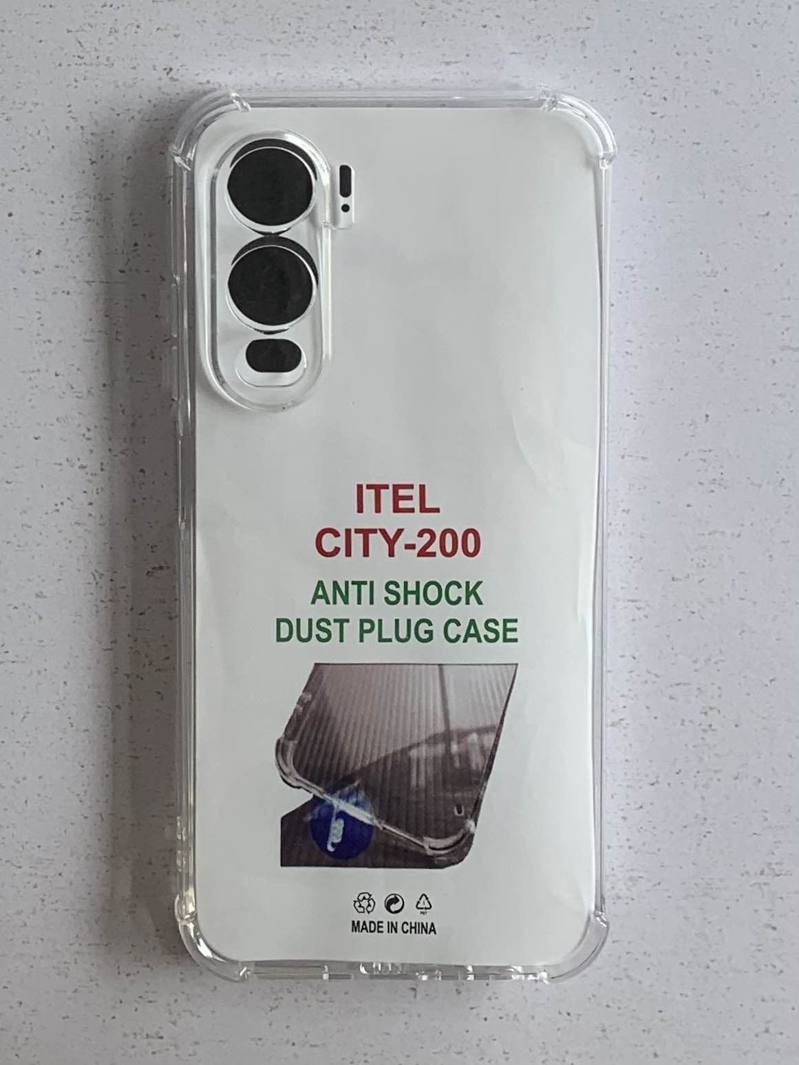 ITEL Crystal Clear Transparent Shockproof Mobile Back Cover