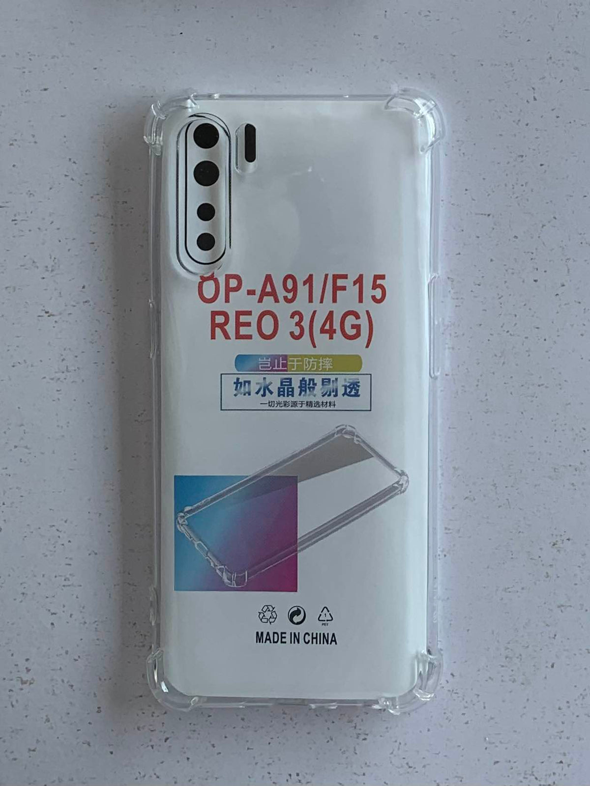 OPPO Crystal Clear Transparent Shockproof Imported TPU Mobile Back Cover