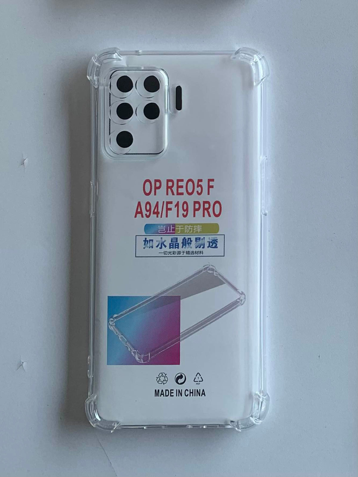 OPPO Crystal Clear Transparent Shockproof Imported TPU Mobile Back Cover