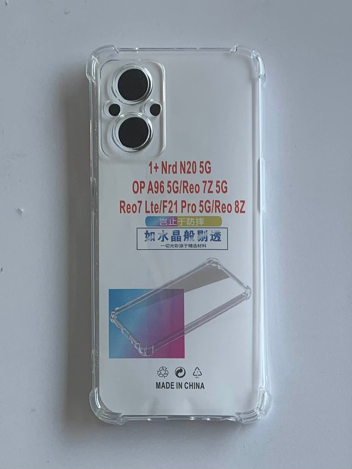 OPPO Crystal Clear Transparent Shockproof Imported TPU Mobile Back Cover