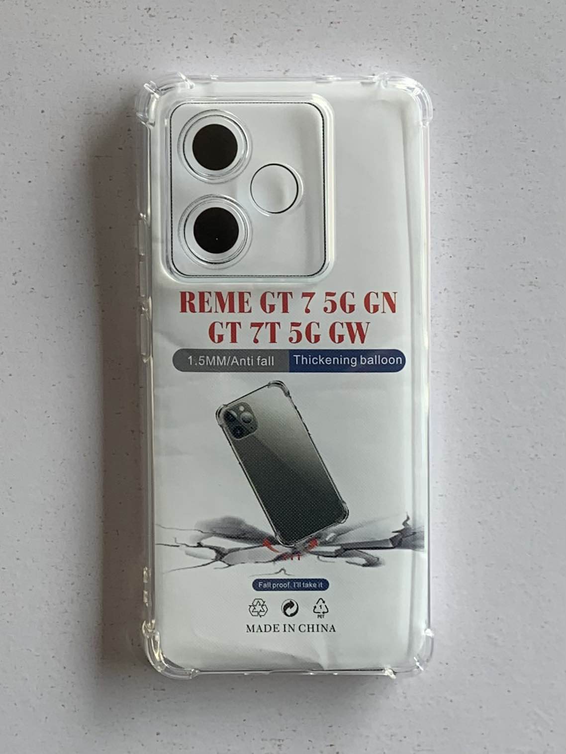 REALME Crystal Clear Transparent Shockproof Mobile Back Cover