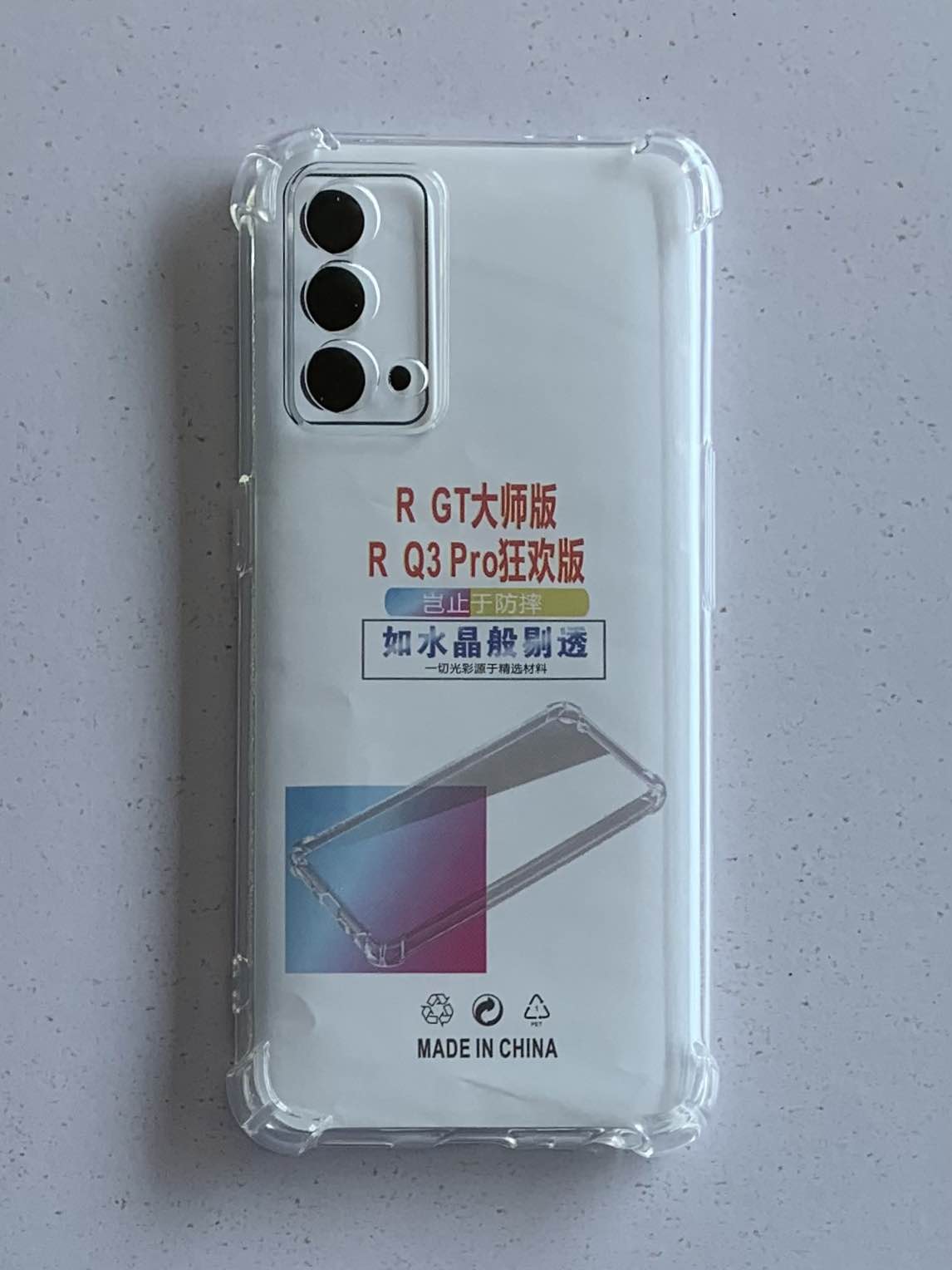 REALME Crystal Clear Transparent Shockproof Mobile Back Cover