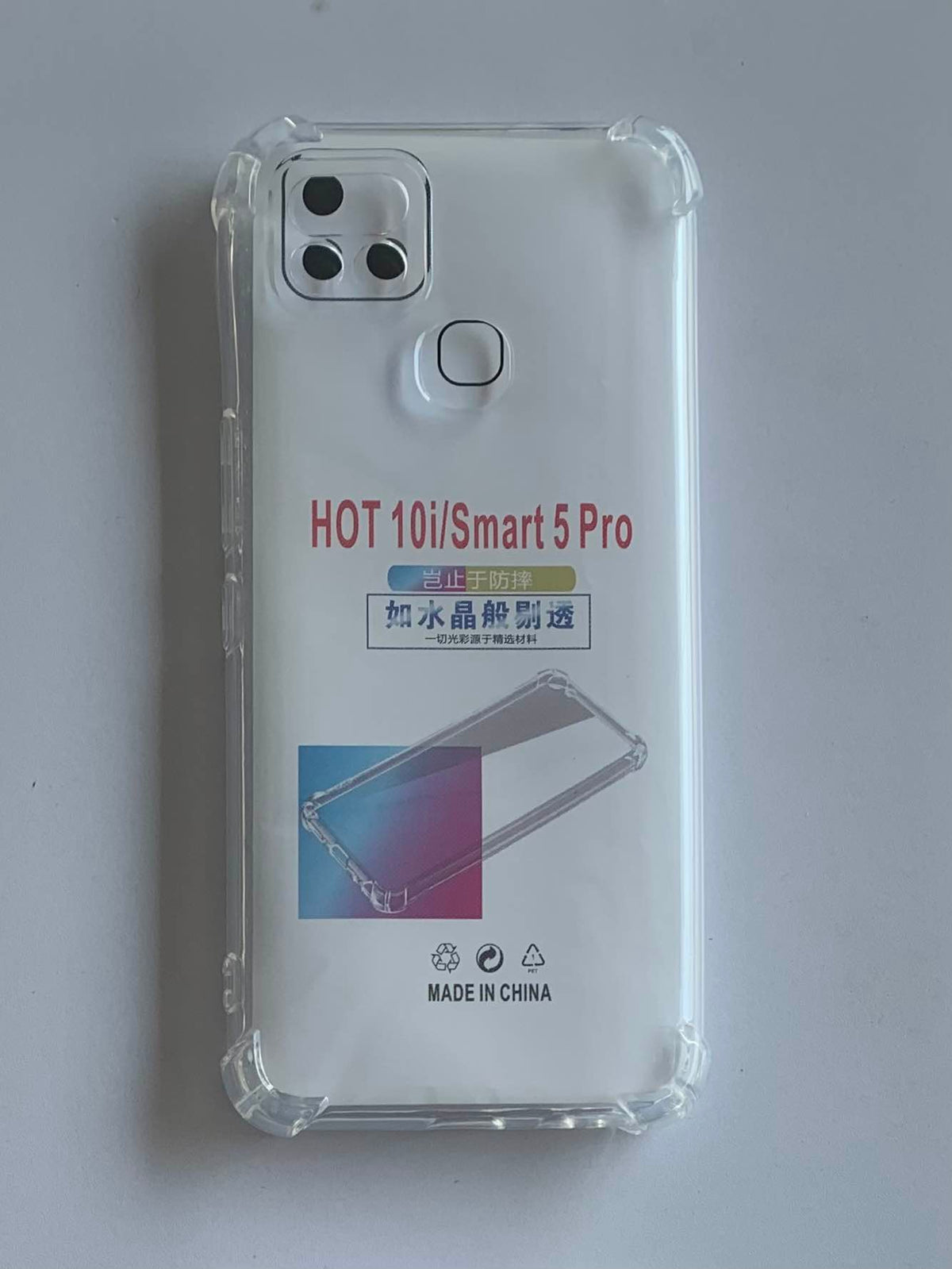 INFINIX Crystal Clear Transparent Shockproof Mobile Back Cover
