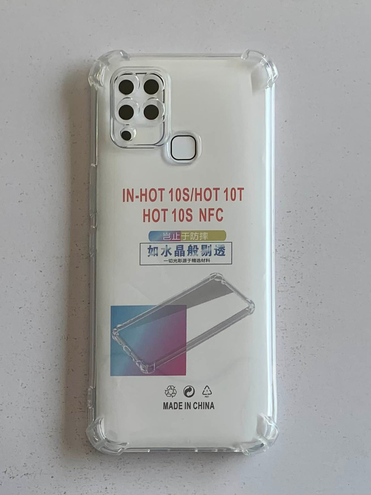 INFINIX Crystal Clear Transparent Shockproof Mobile Back Cover