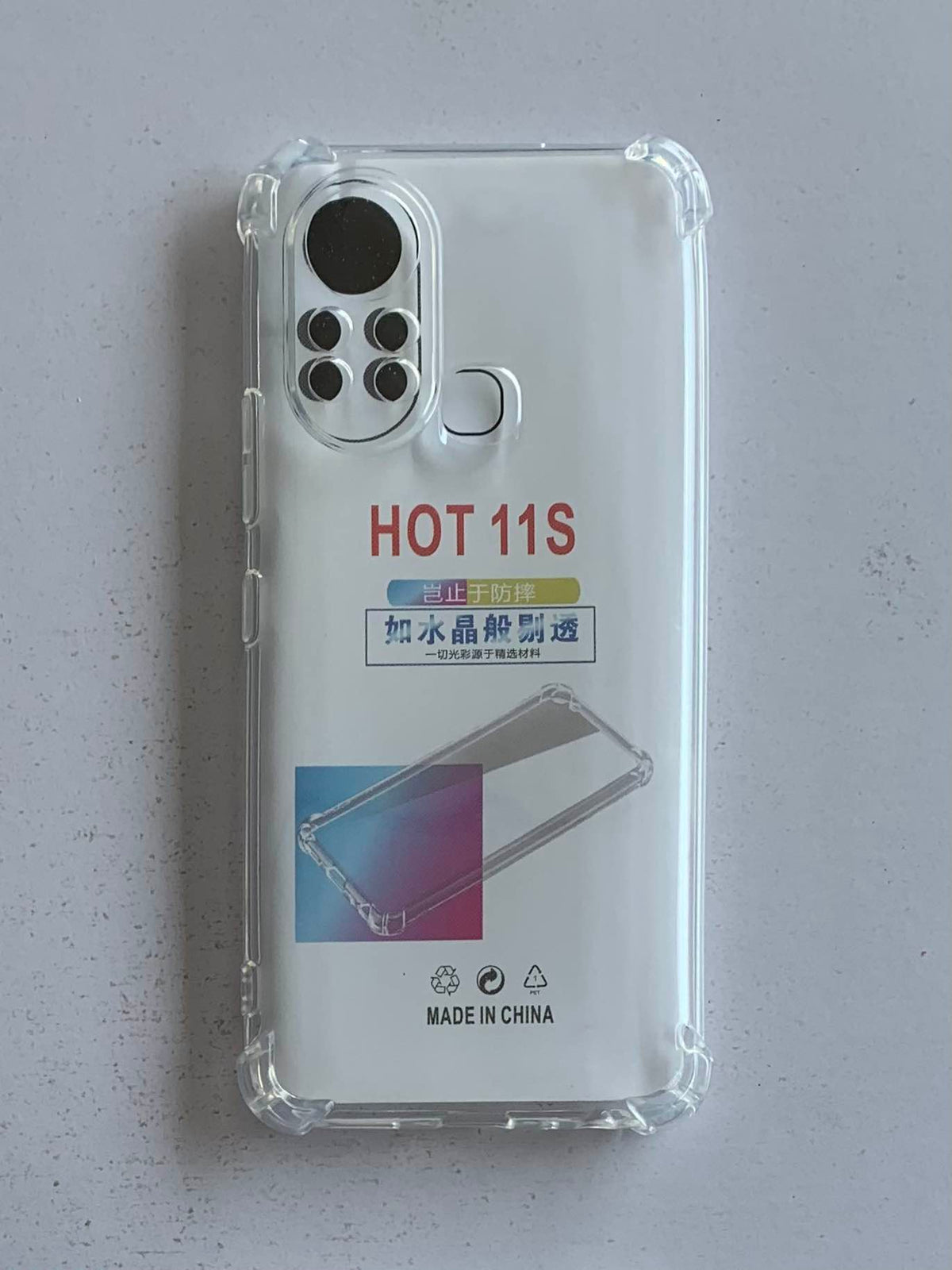 INFINIX Crystal Clear Transparent Shockproof Mobile Back Cover