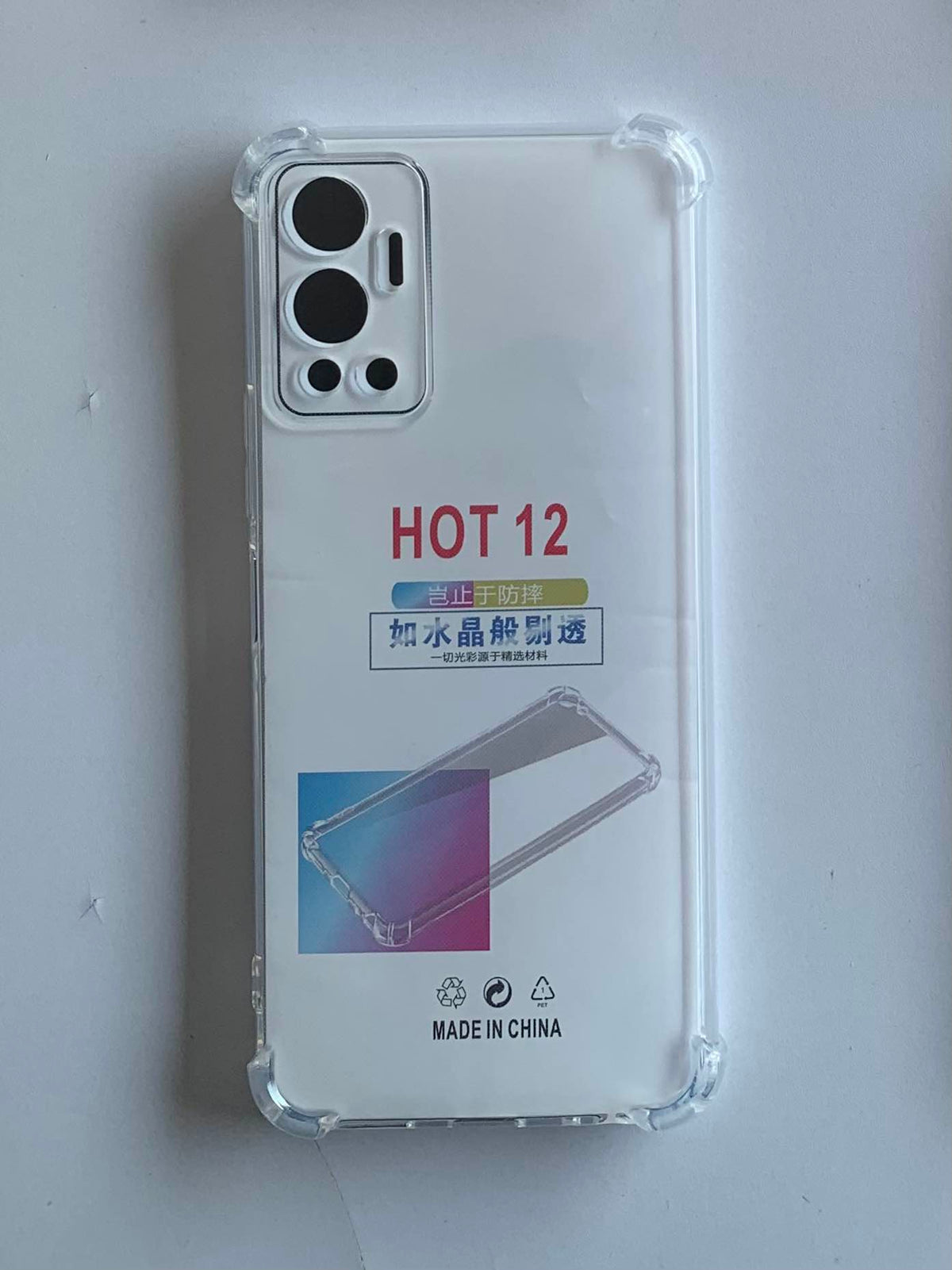 INFINIX Crystal Clear Transparent Shockproof Mobile Back Cover