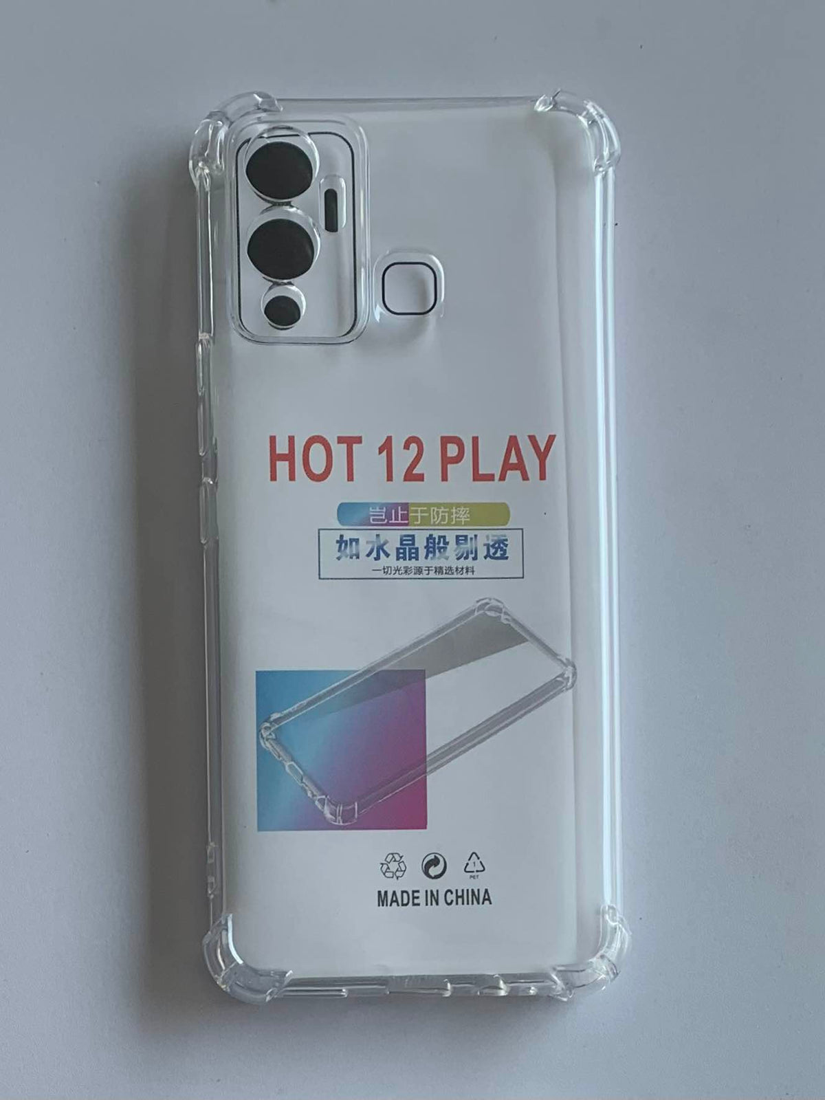 INFINIX Crystal Clear Transparent Shockproof Mobile Back Cover