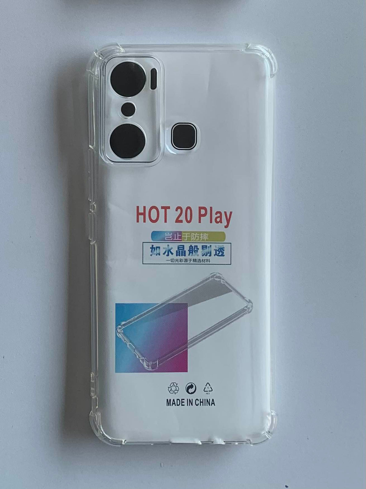INFINIX Crystal Clear Transparent Shockproof Mobile Back Cover