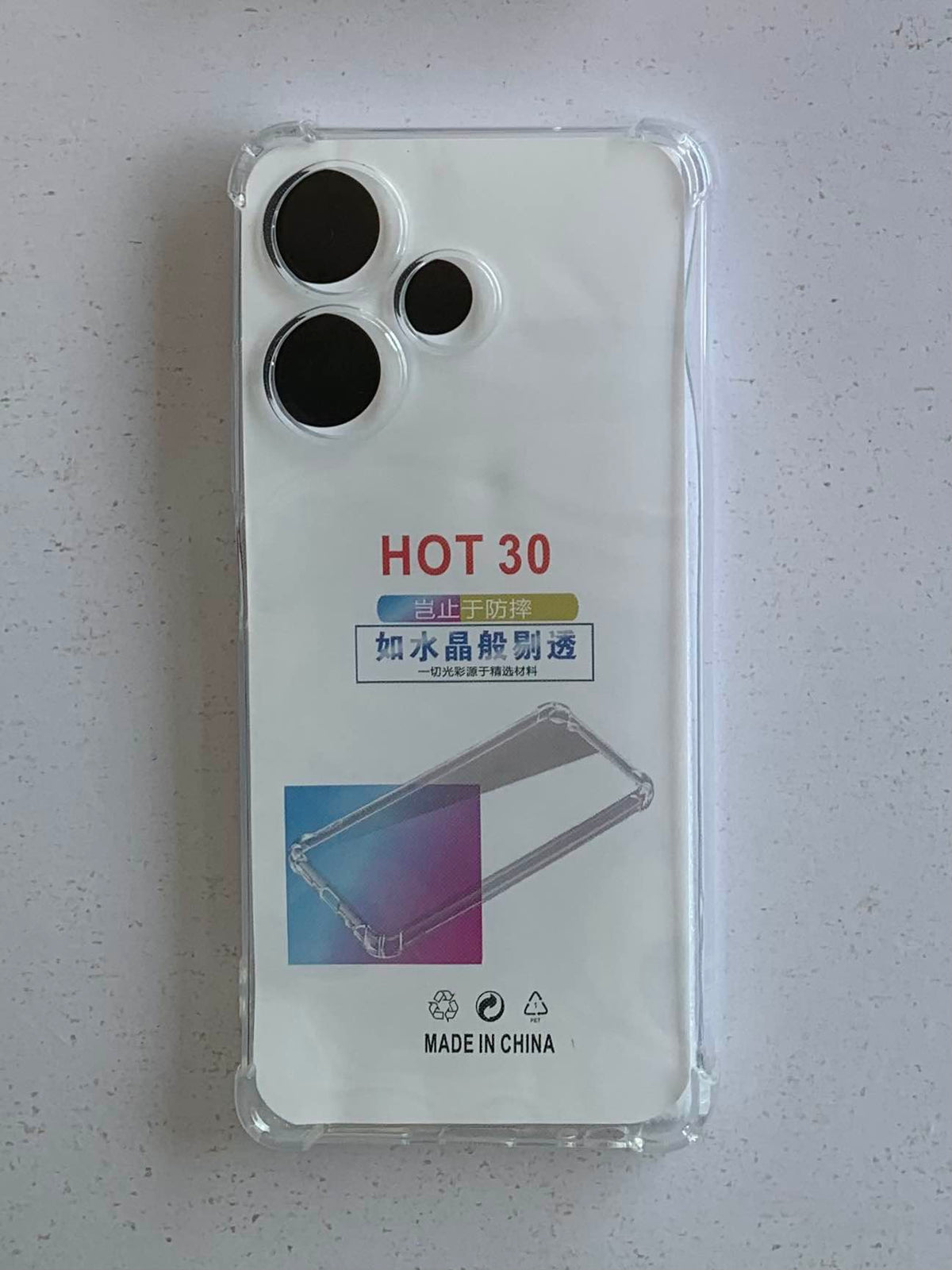 INFINIX Crystal Clear Transparent Shockproof Mobile Back Cover