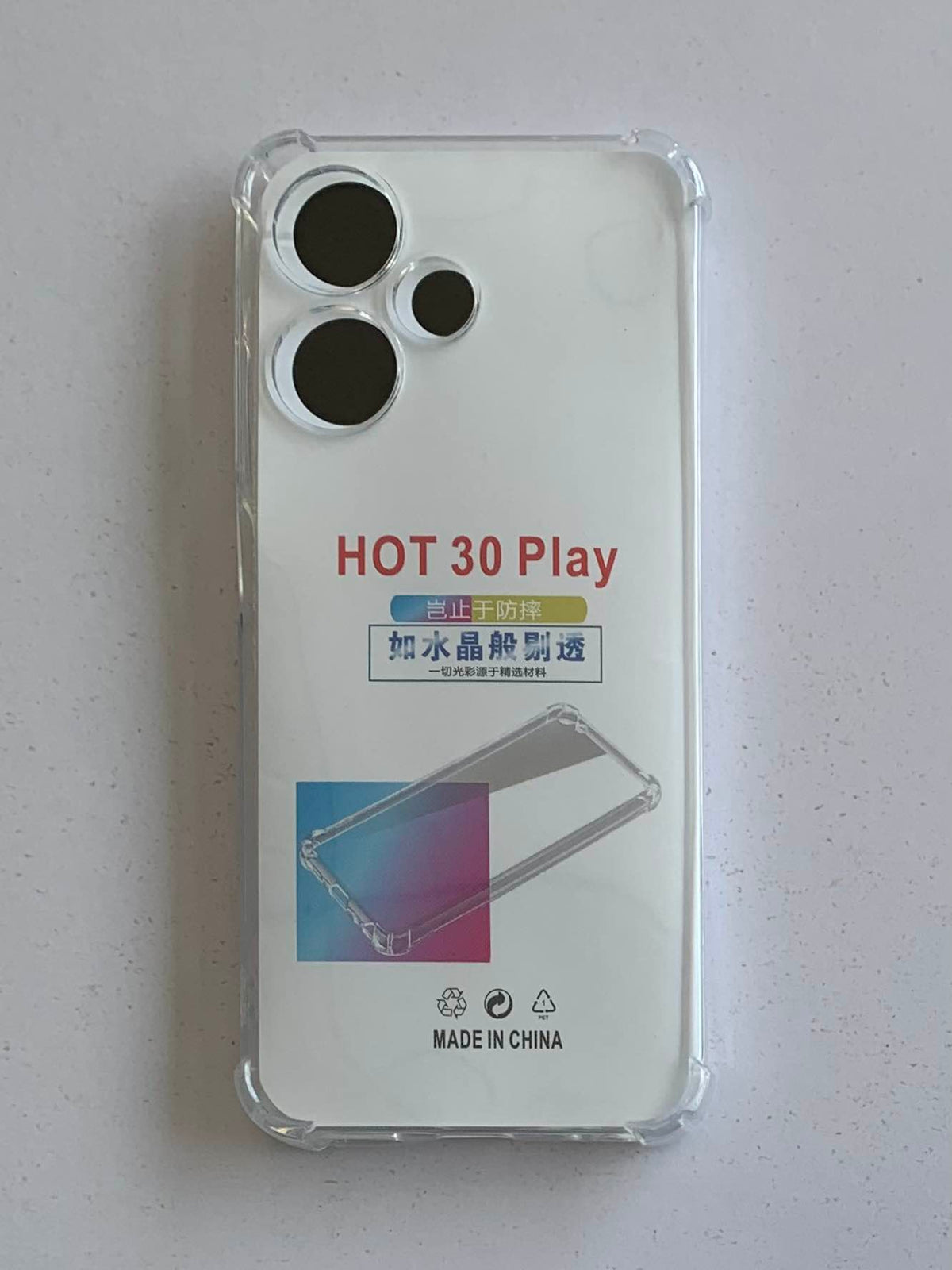 INFINIX Crystal Clear Transparent Shockproof Mobile Back Cover