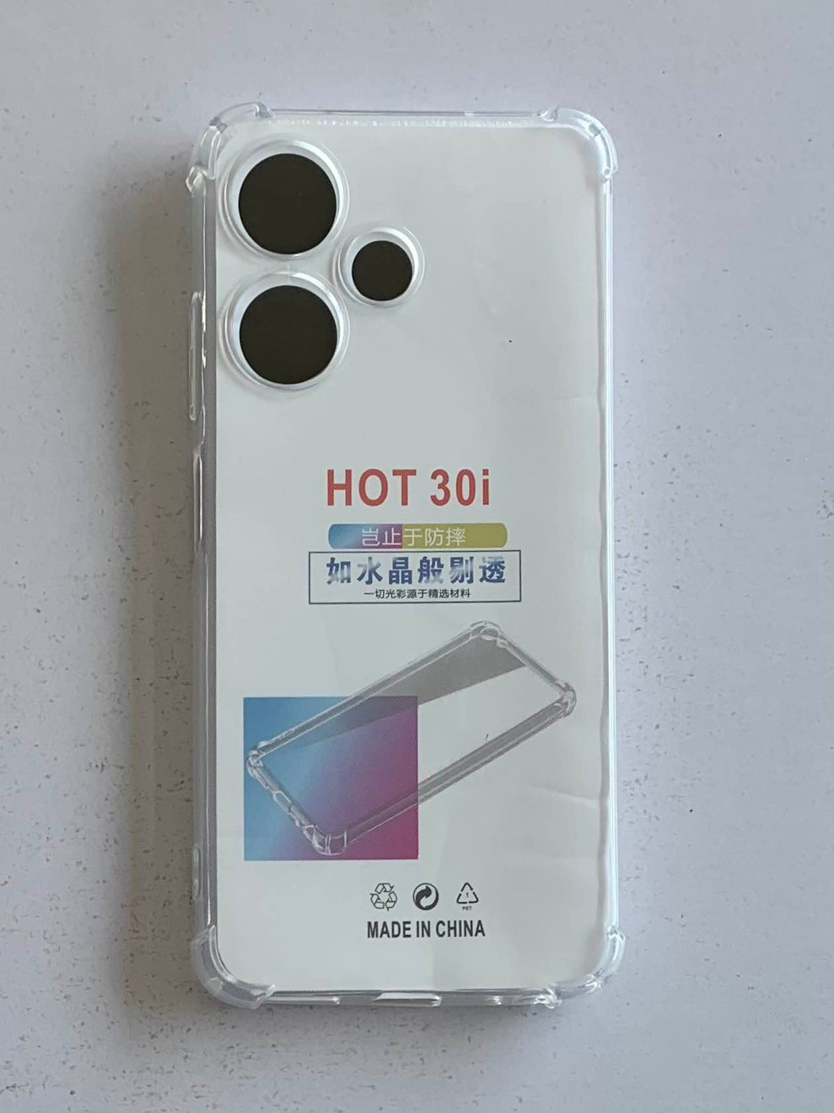 INFINIX Crystal Clear Transparent Shockproof Mobile Back Cover