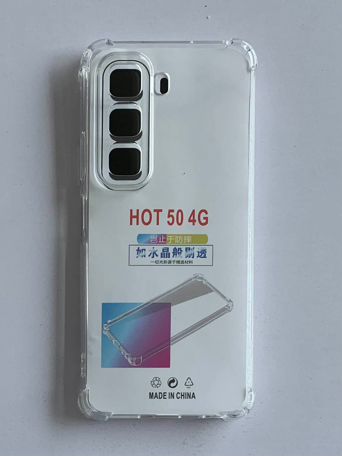 INFINIX Crystal Clear Transparent Shockproof Mobile Back Cover