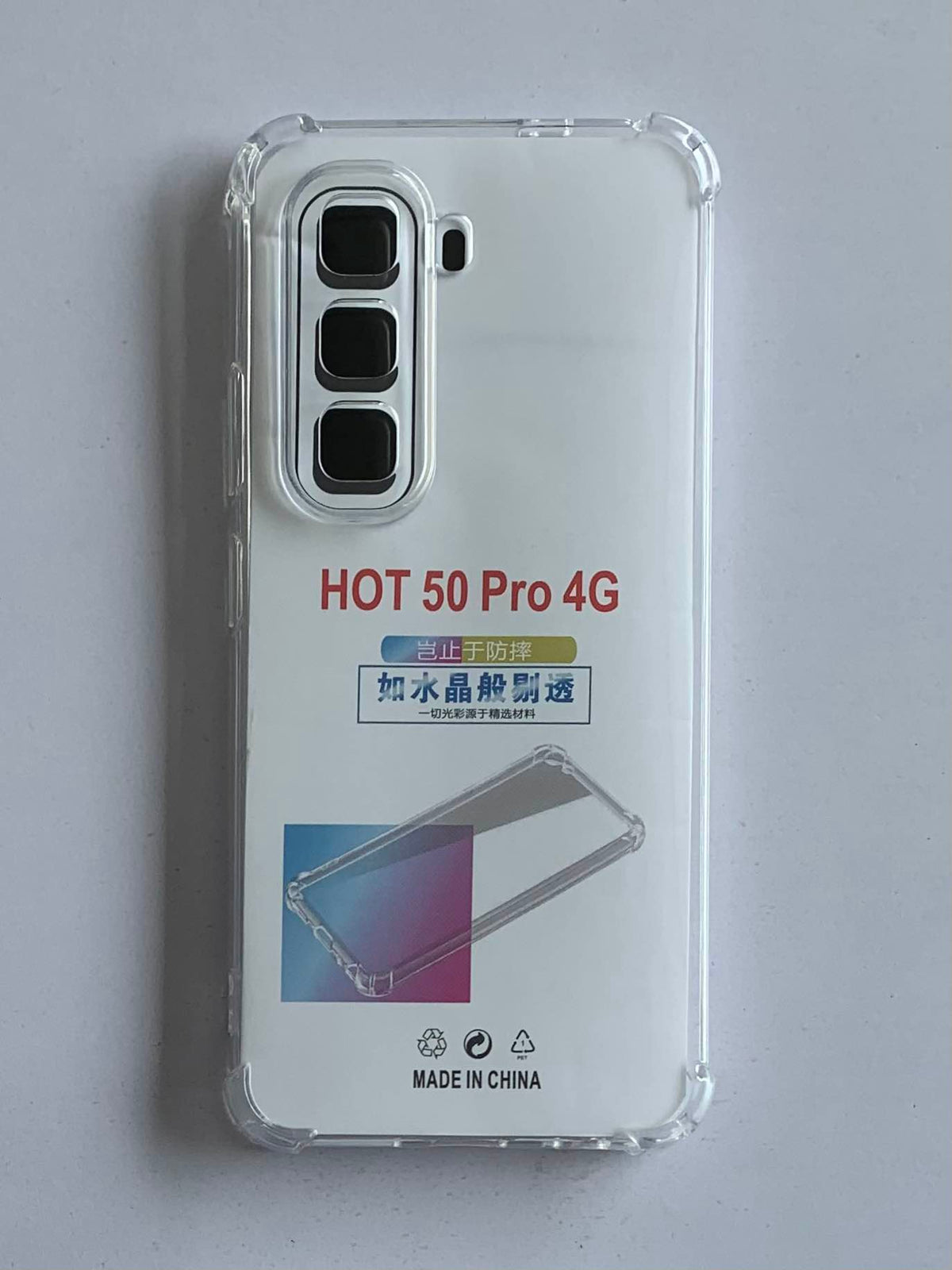 INFINIX Crystal Clear Transparent Shockproof Mobile Back Cover