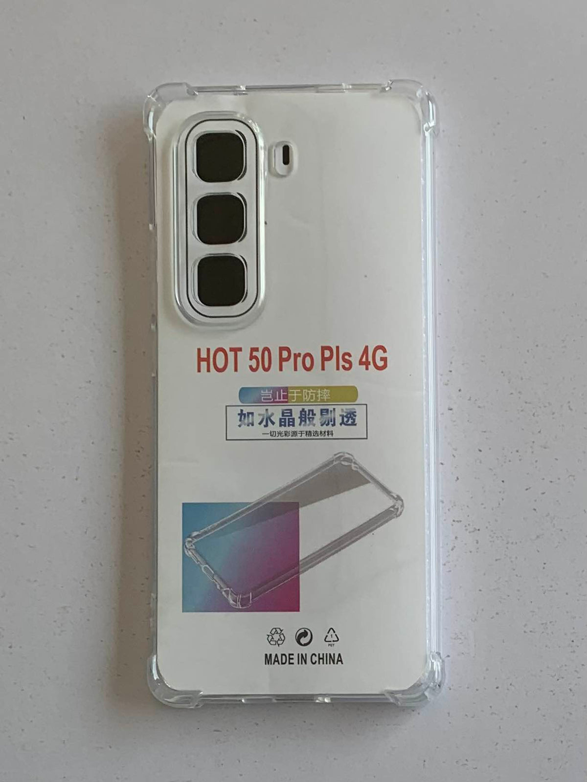 INFINIX Crystal Clear Transparent Shockproof Mobile Back Cover
