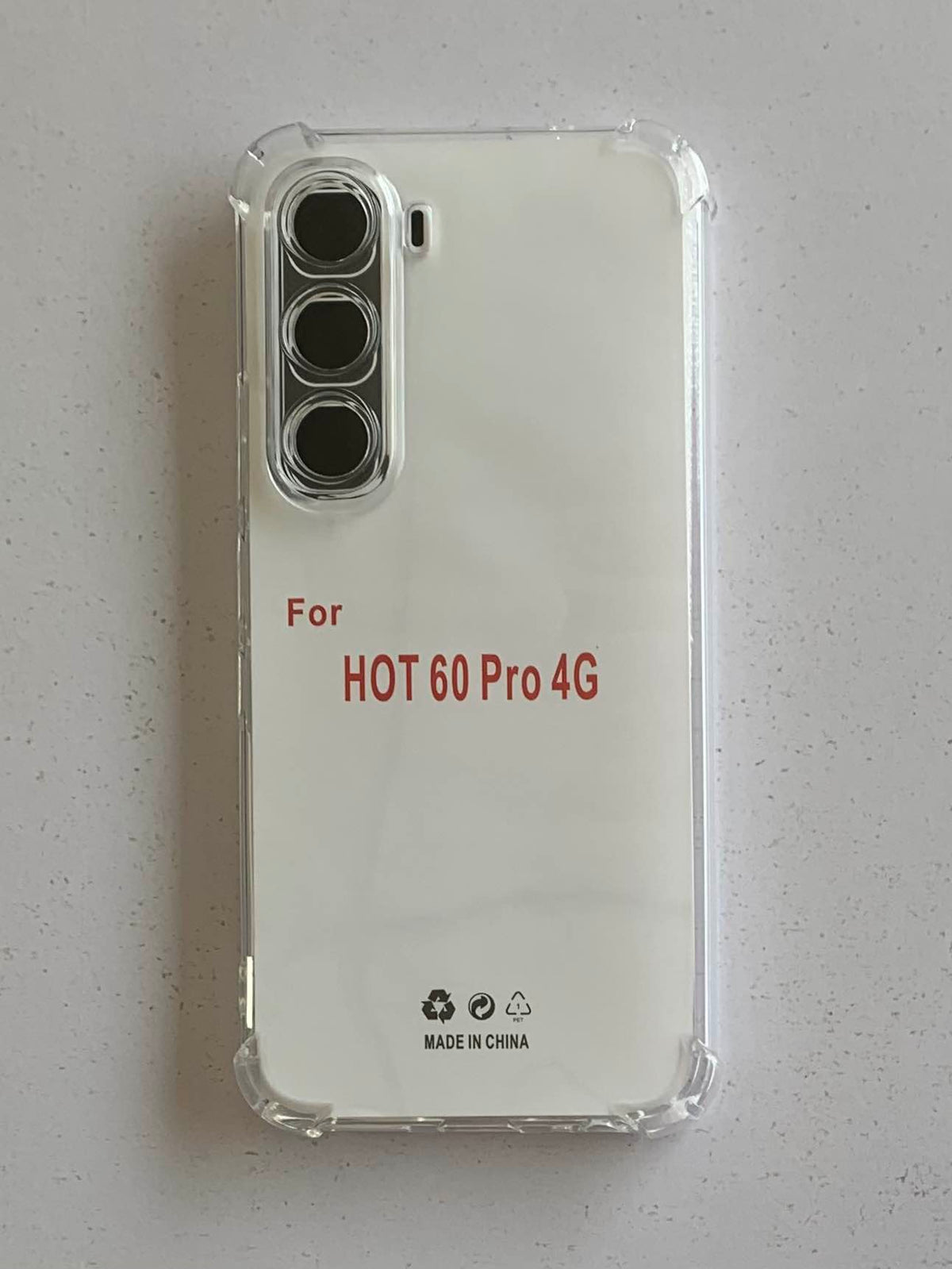 INFINIX Crystal Clear Transparent Shockproof Mobile Back Cover