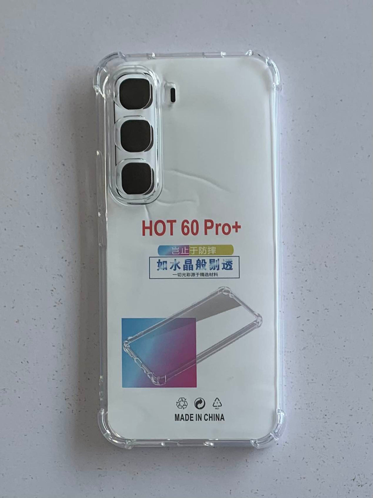 INFINIX Crystal Clear Transparent Shockproof Mobile Back Cover
